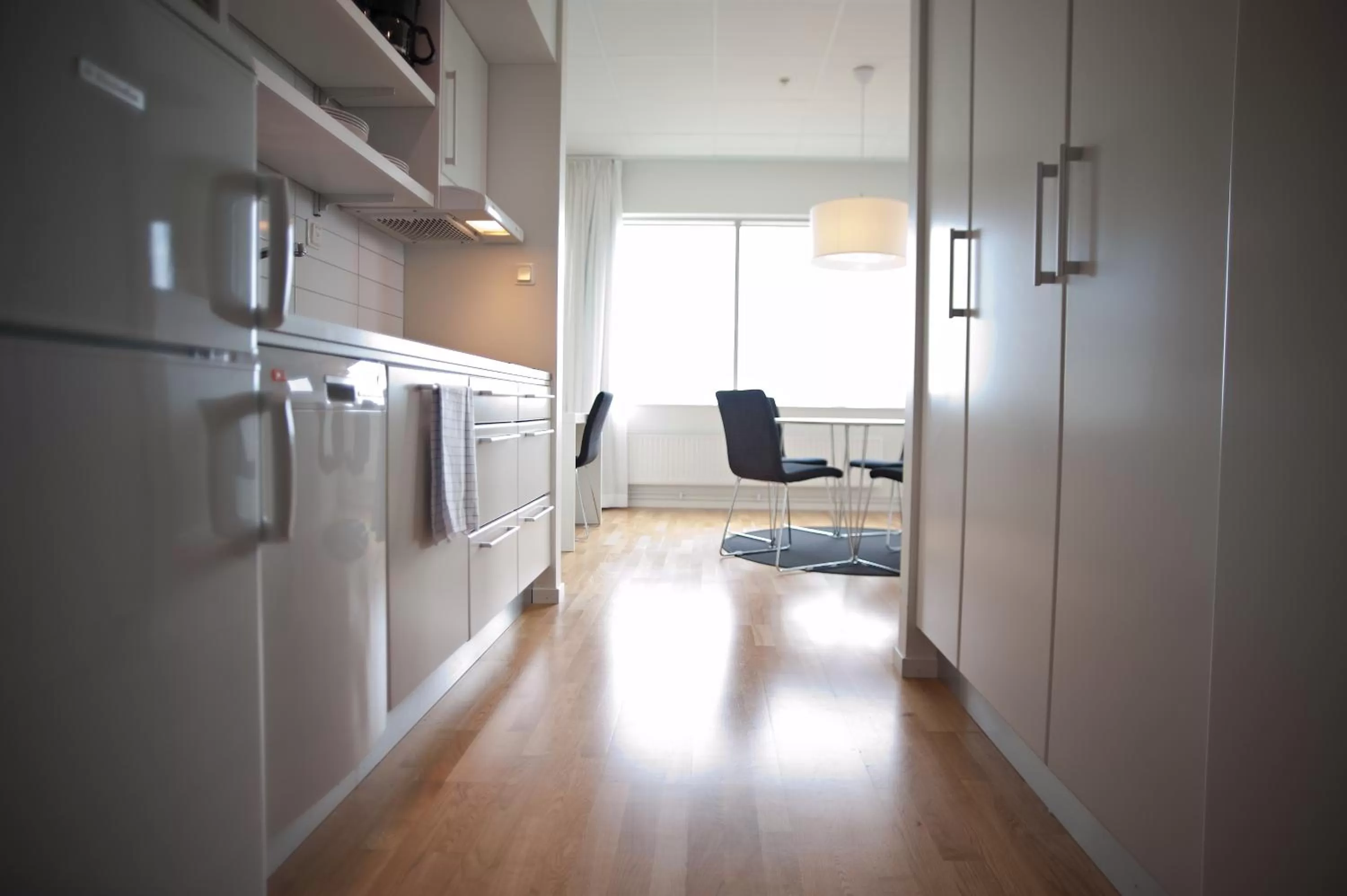 Kitchen or kitchenette in Sky Hotel Apartments Tornet