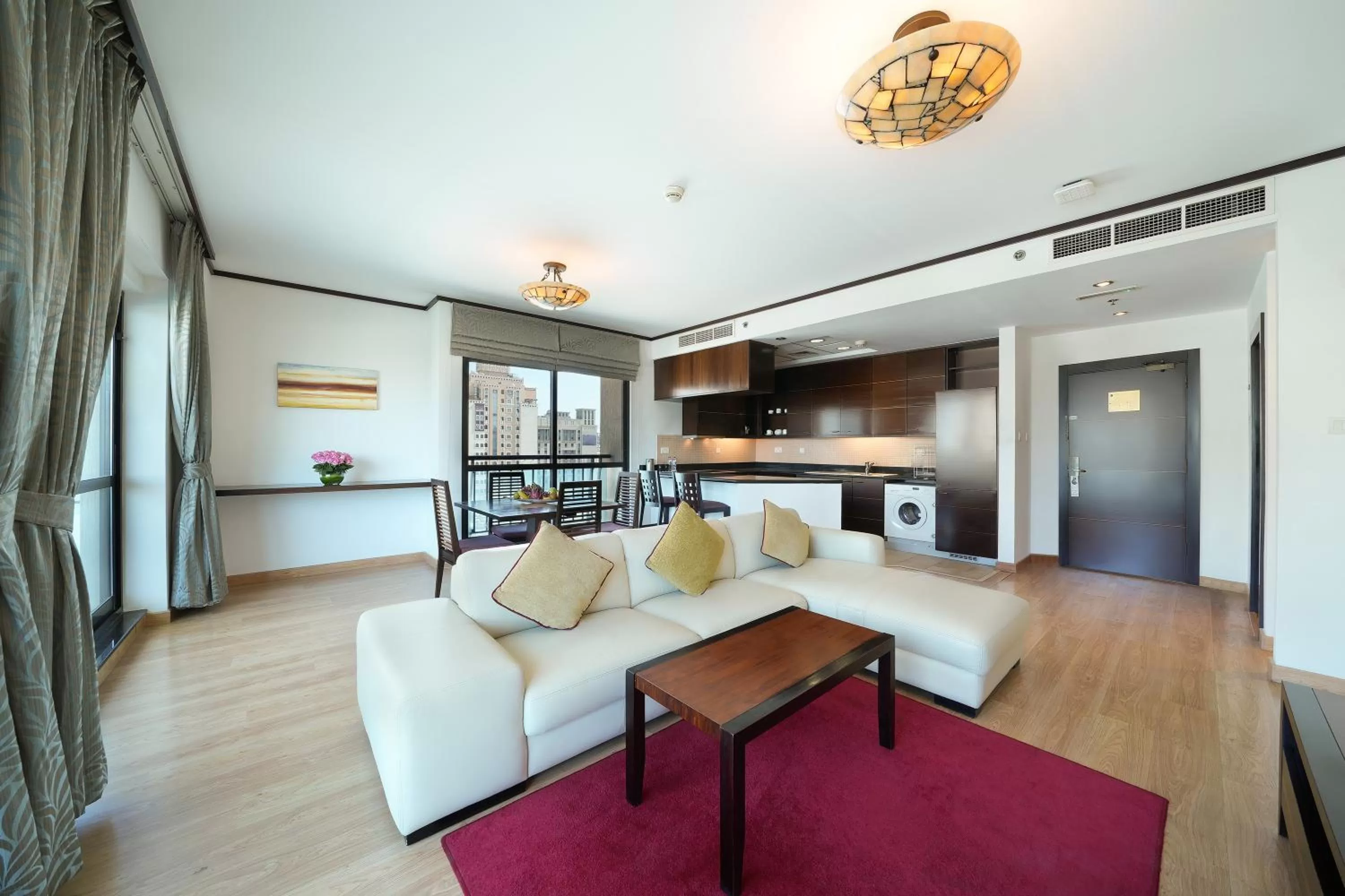 Living room in Park Apartments Dubai, an Edge By Rotana Hotel