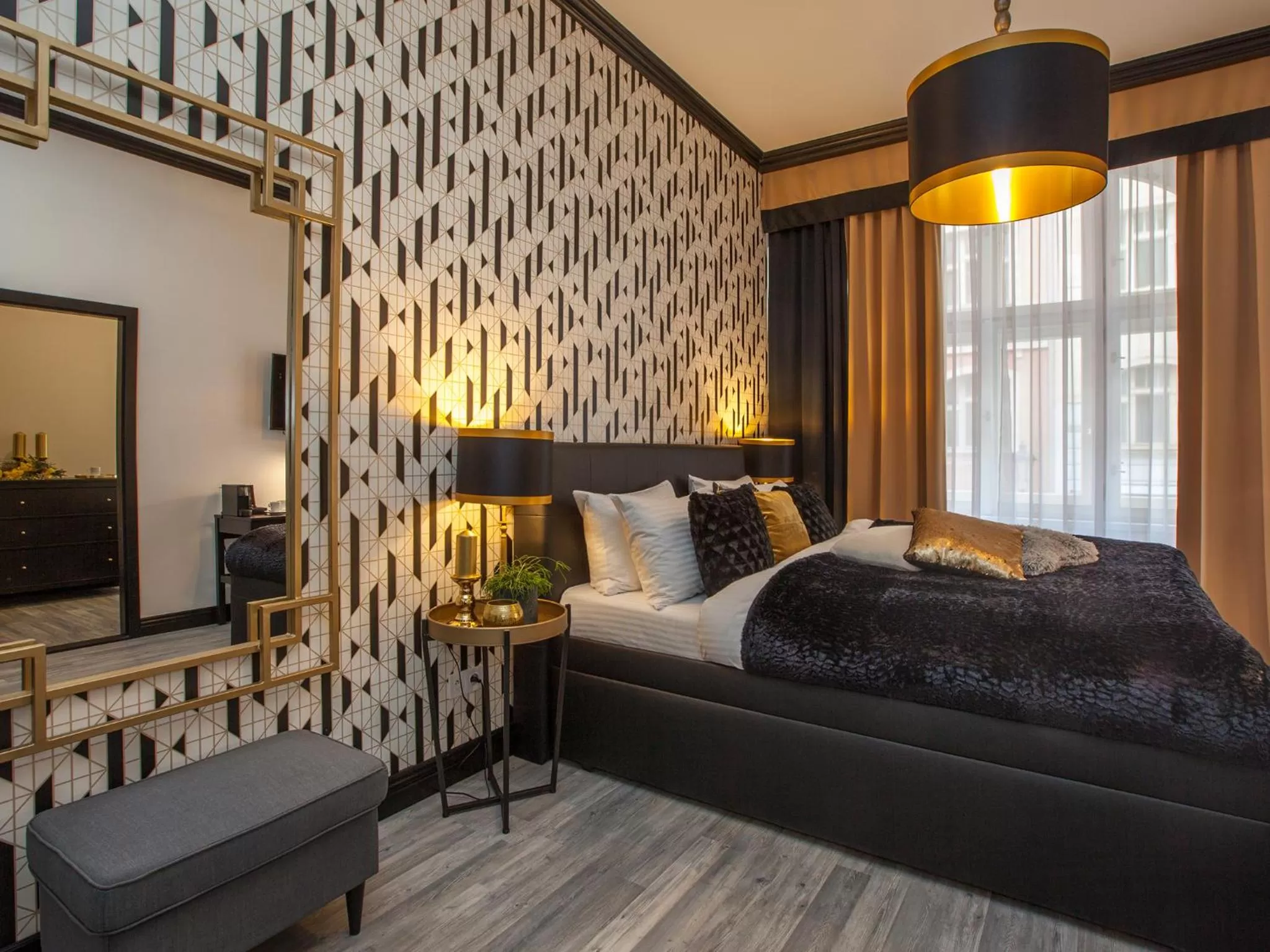 Bedroom, Bed in Golden Prague Rooms