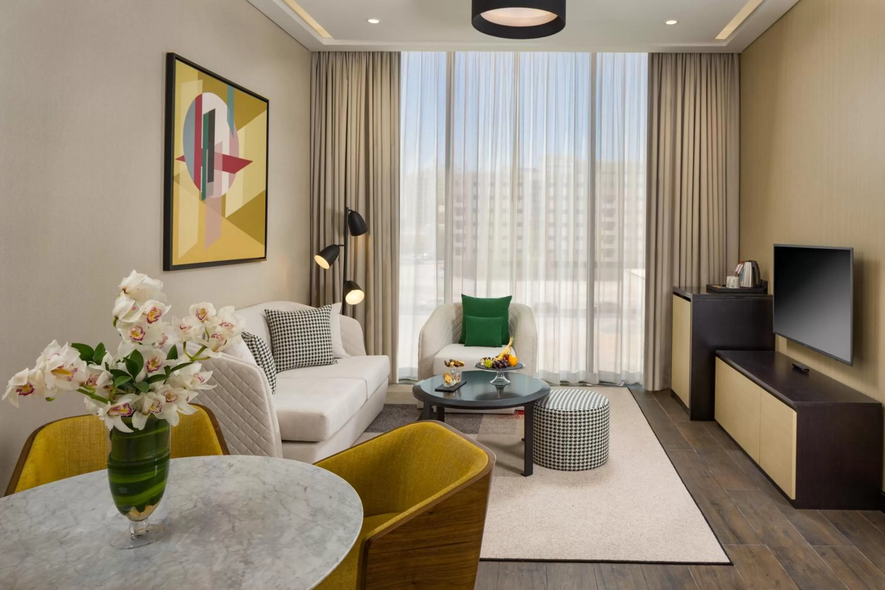 Living room in Millennium Al Barsha