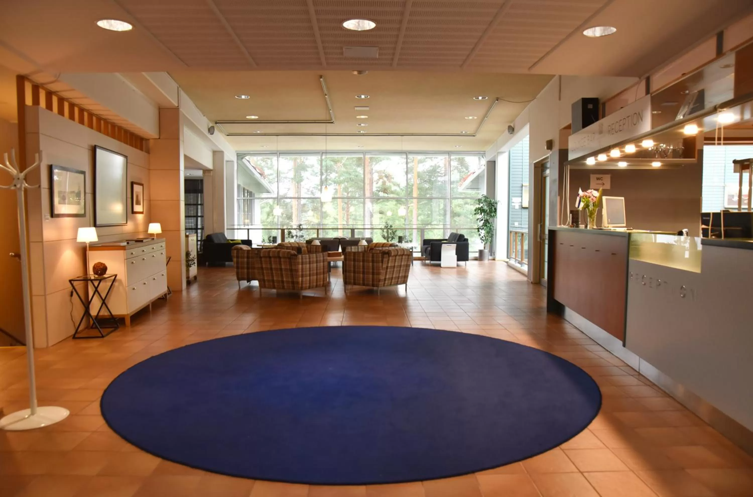 Lobby or reception in Saimaanranta Resort by Anttolanhovi