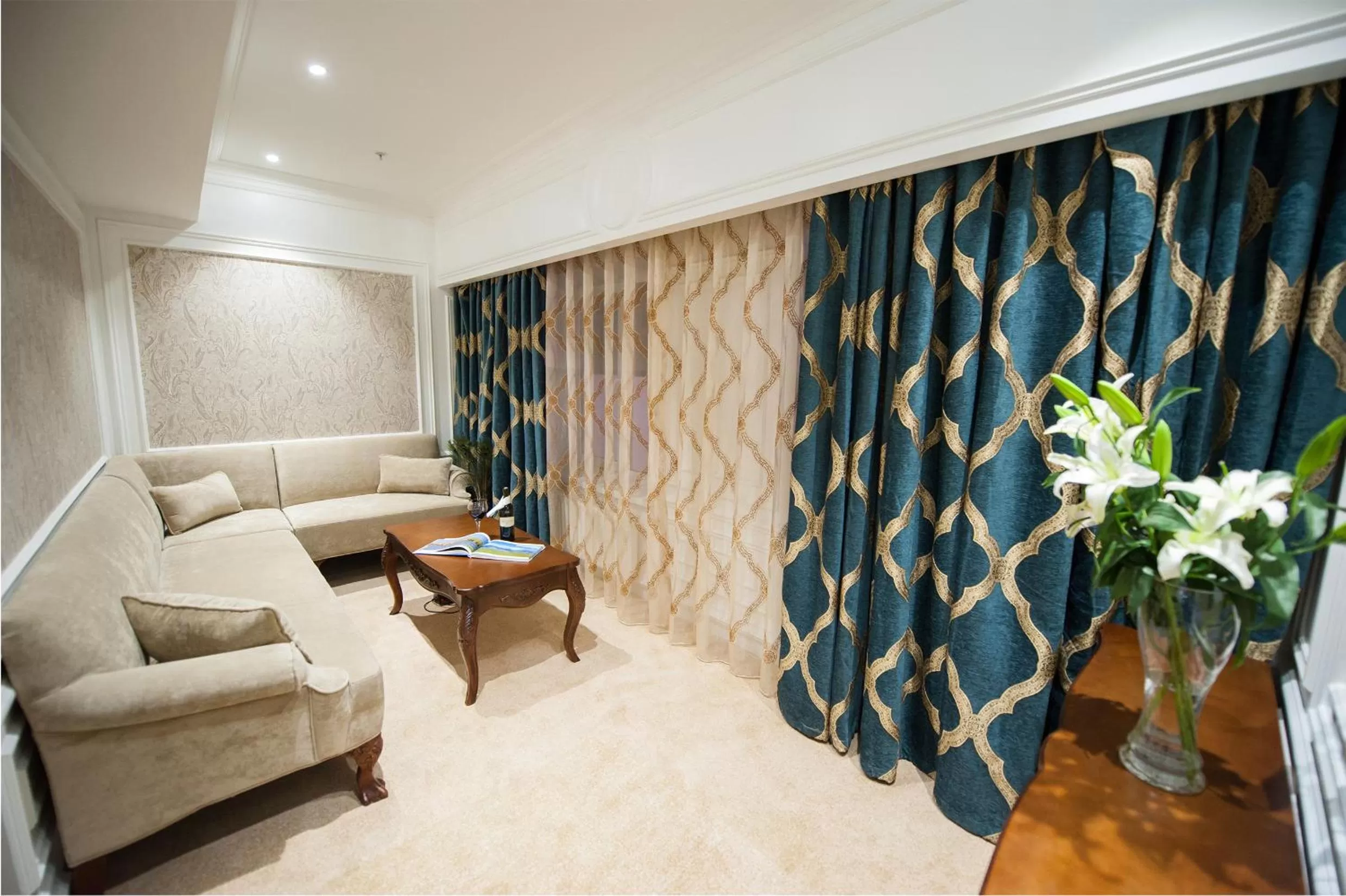 Seating area in Bishrelt Hotel