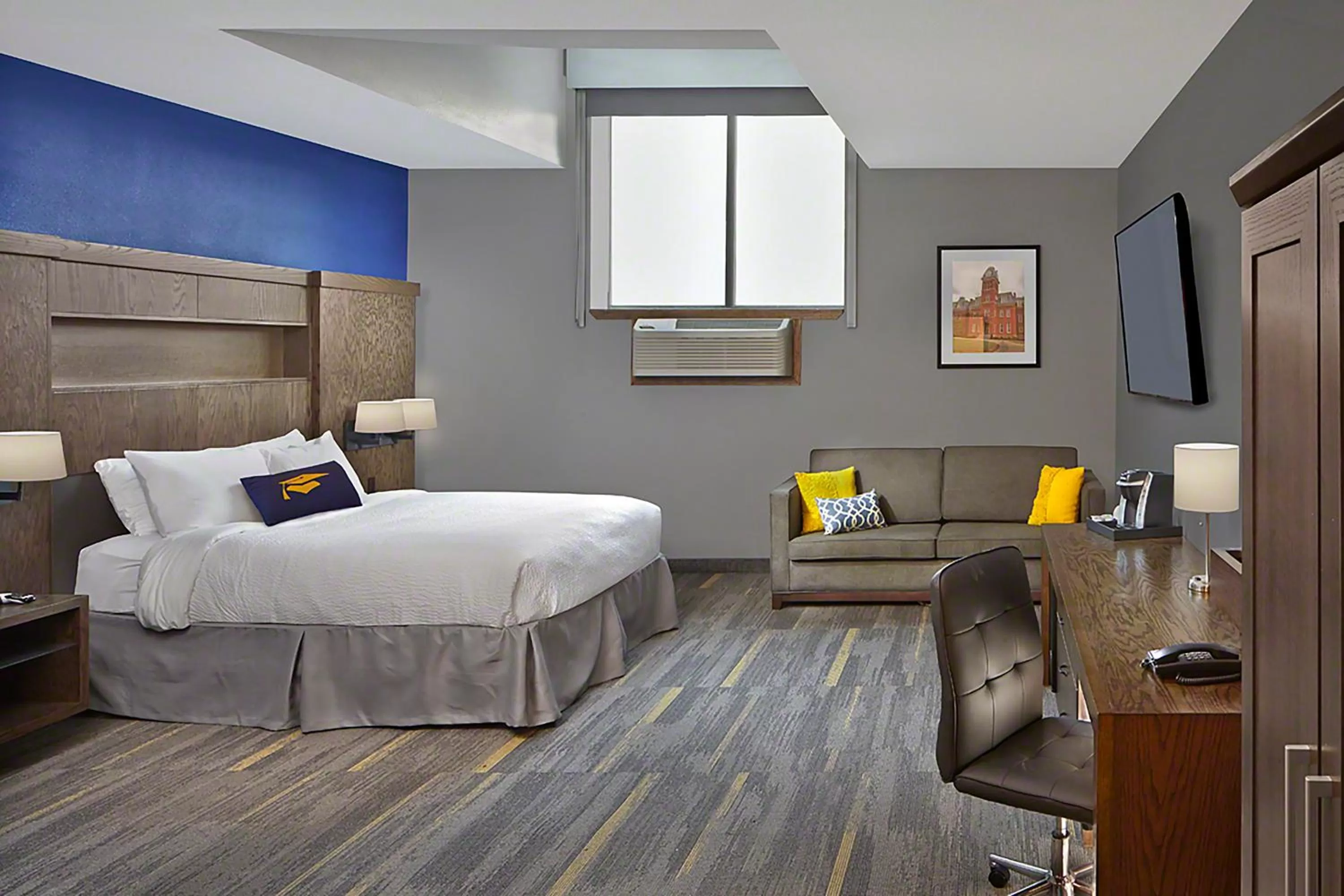 Photo of the whole room, Bed in Scholar Morgantown, Tapestry Collection by Hilton