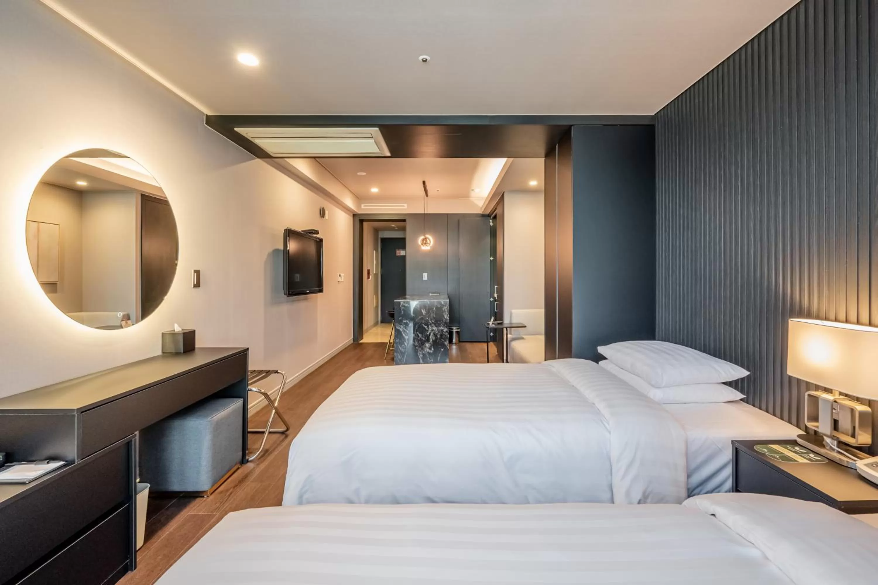 Bed in Haeundae Centum Hotel