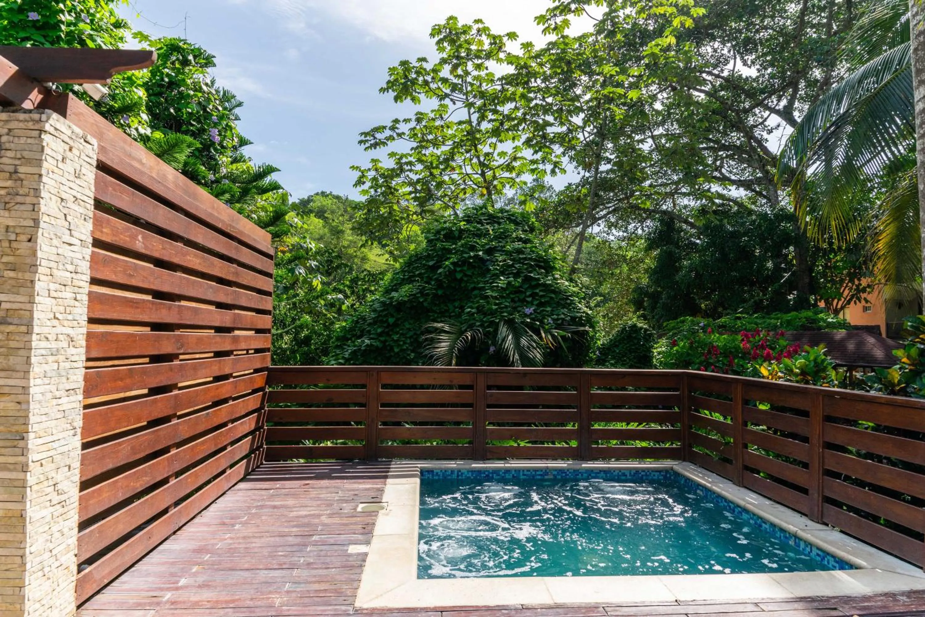 Pool view in Hotel Gran Jimenoa