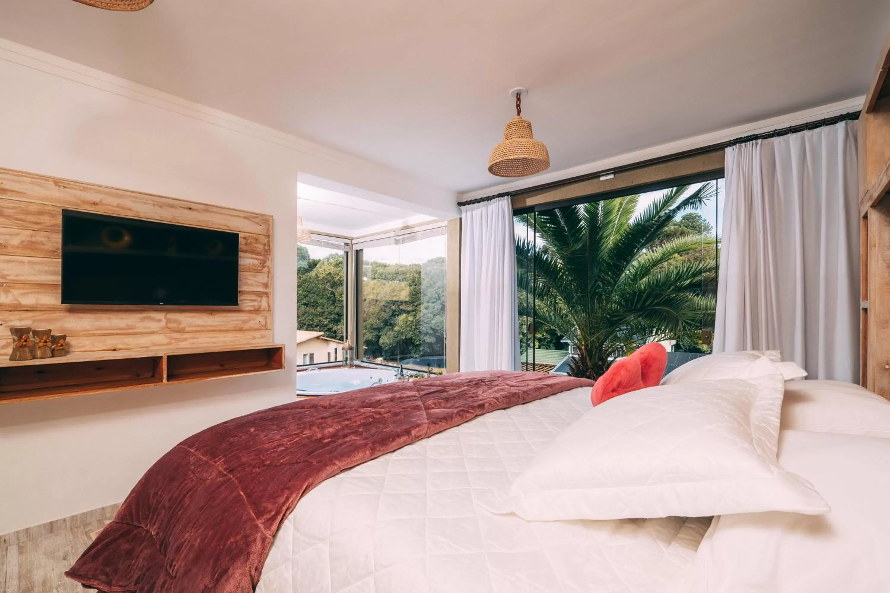 Bed in Pousada Trem Chic