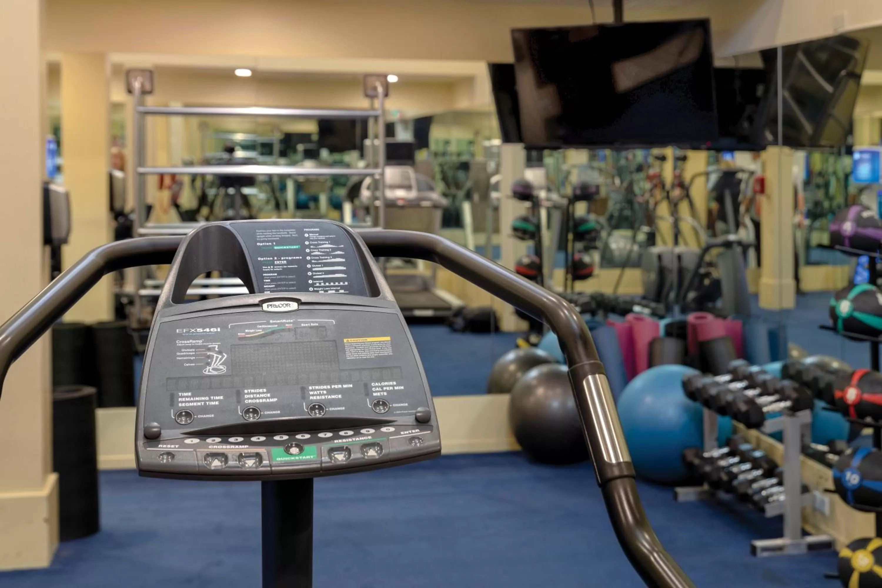 Fitness centre/facilities in The Donatello Hotel