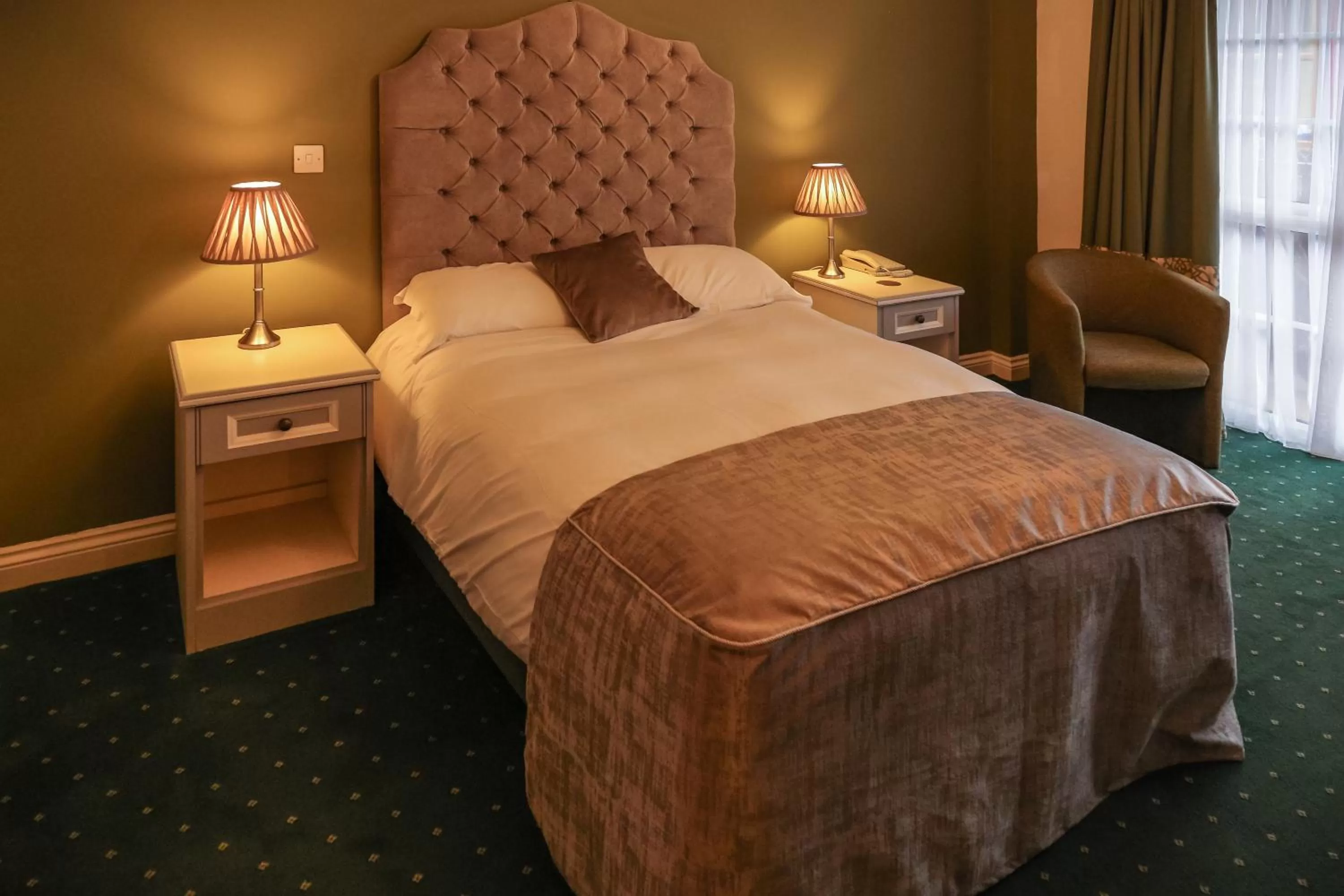 Decorative detail, Bed in Garrison Hotel