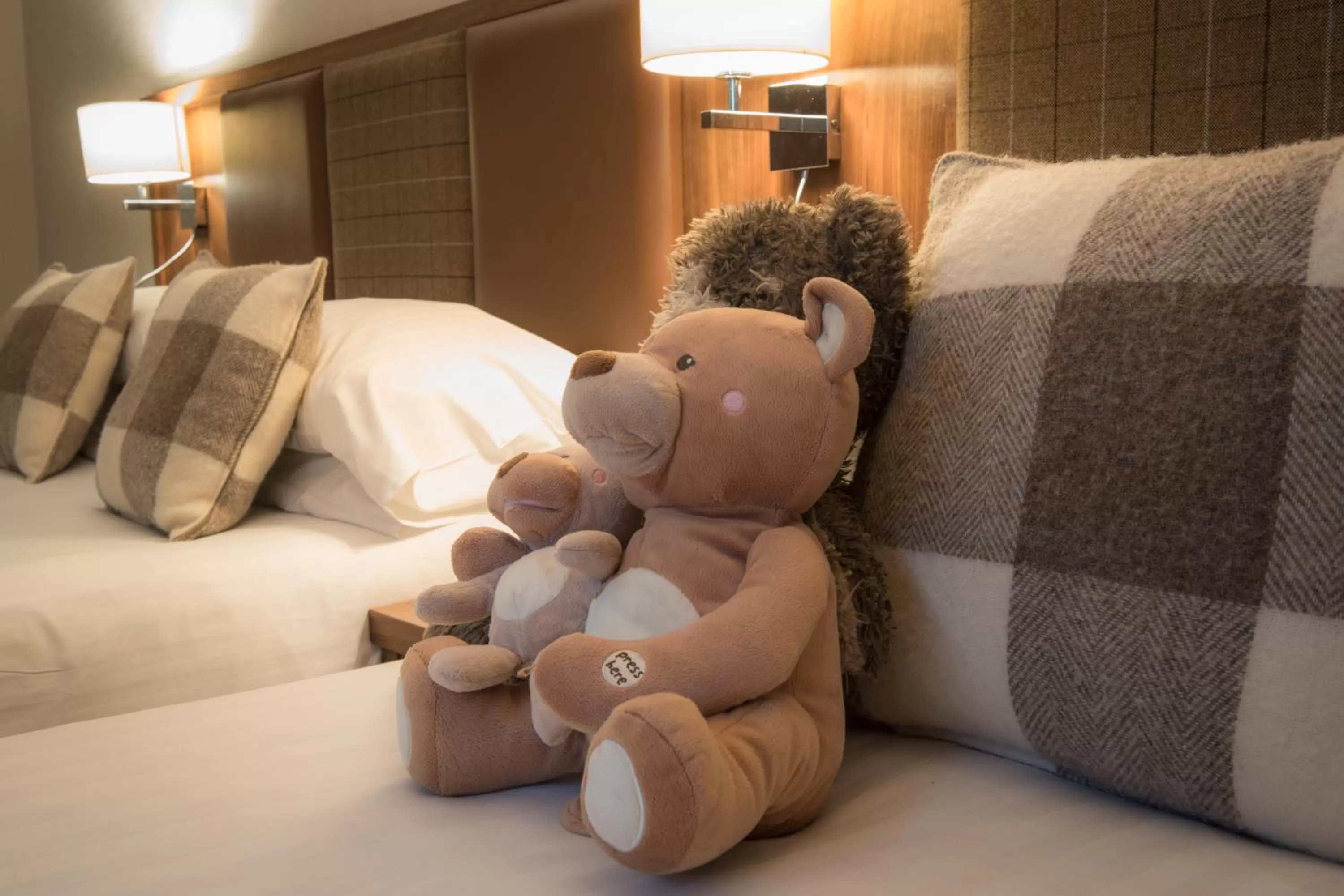 Decorative detail, Bed in Mackays Hotel