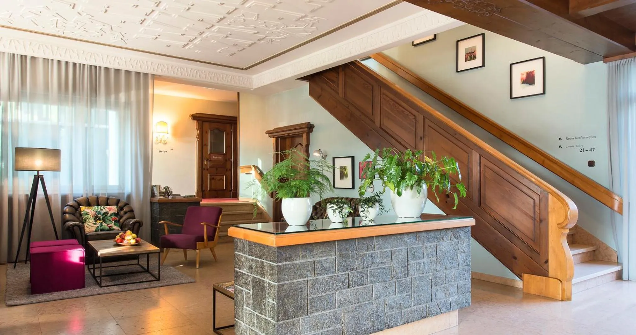 Lobby or reception in Schlosshotel Dörflinger