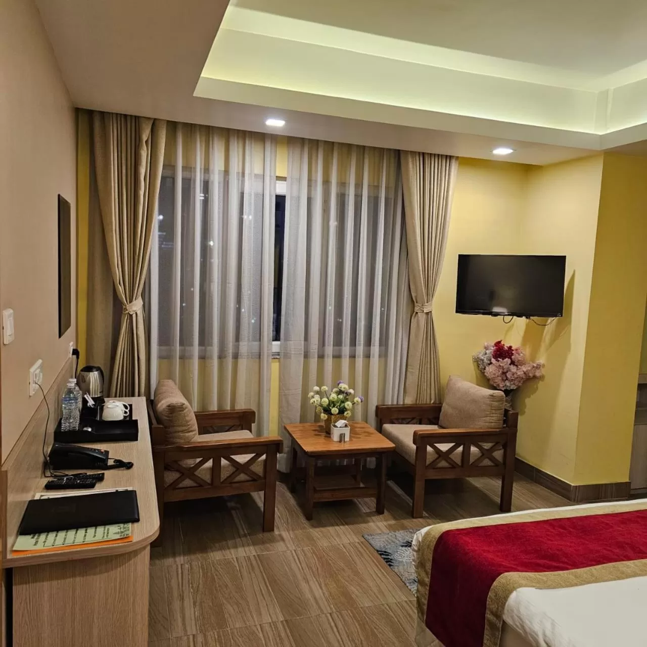 Bedroom, Bed in Hotel Krishna Kathmandu