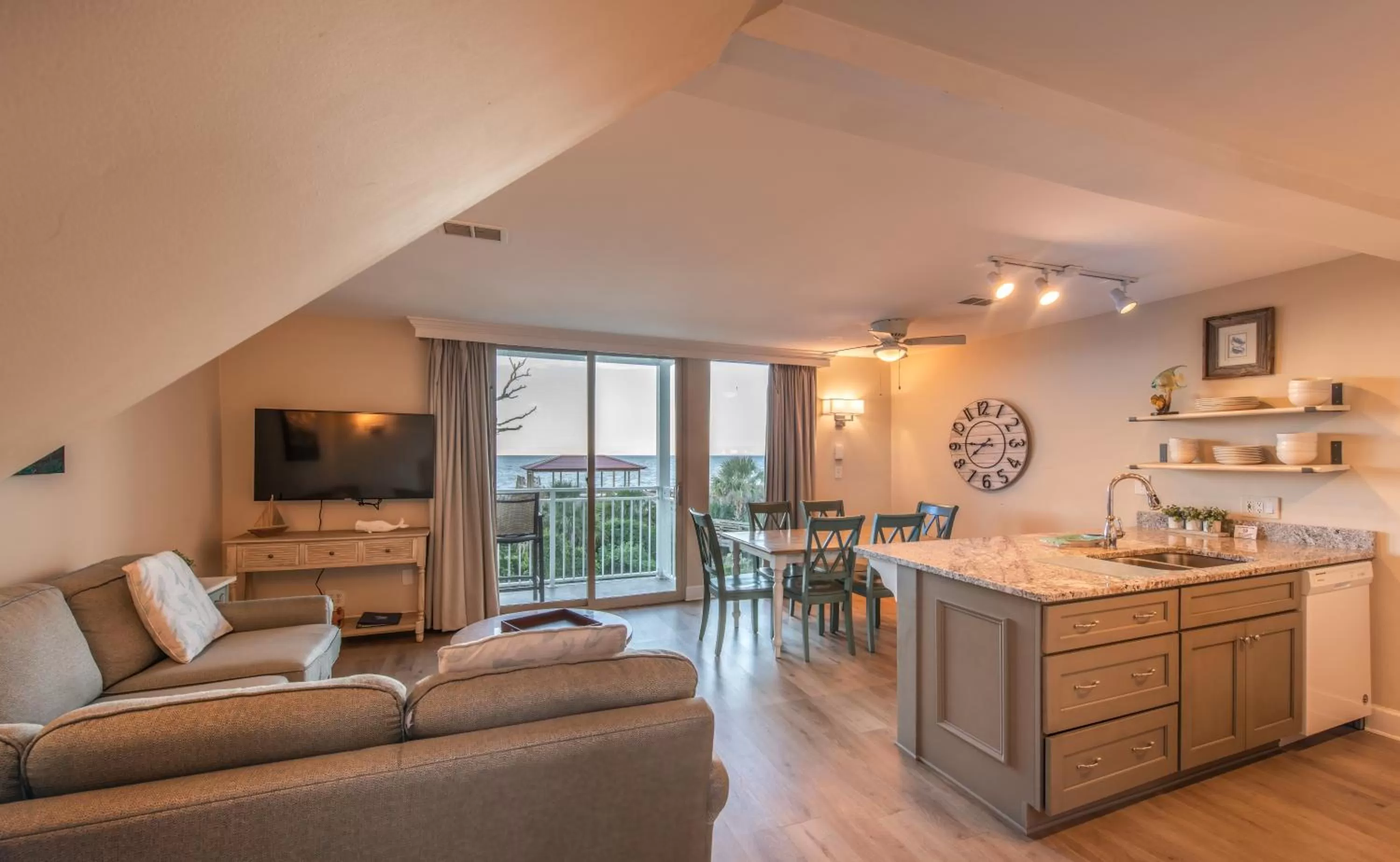 Kitchen or kitchenette in Villas by the Sea Resort & Conference Center