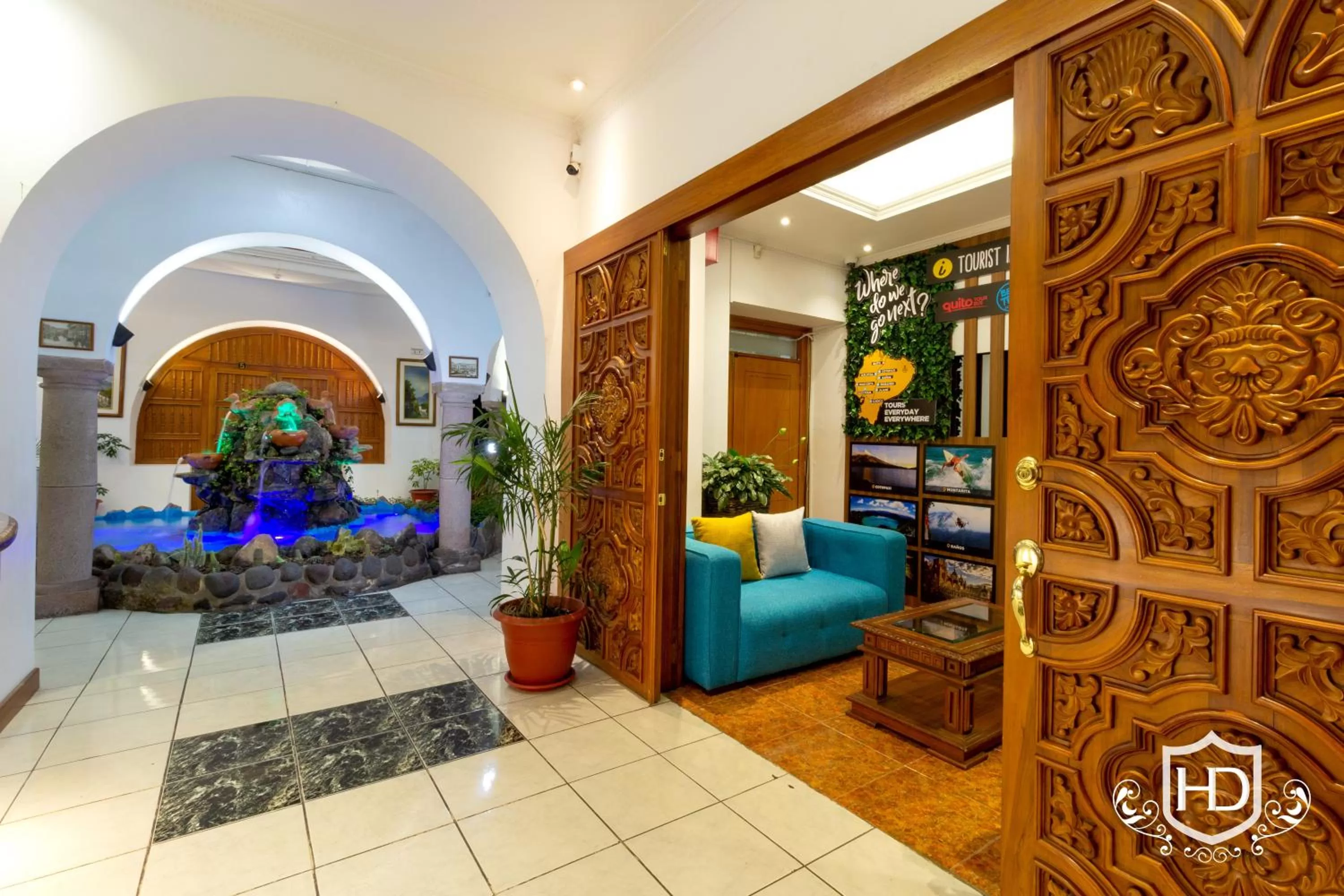 Living room in Hotel David