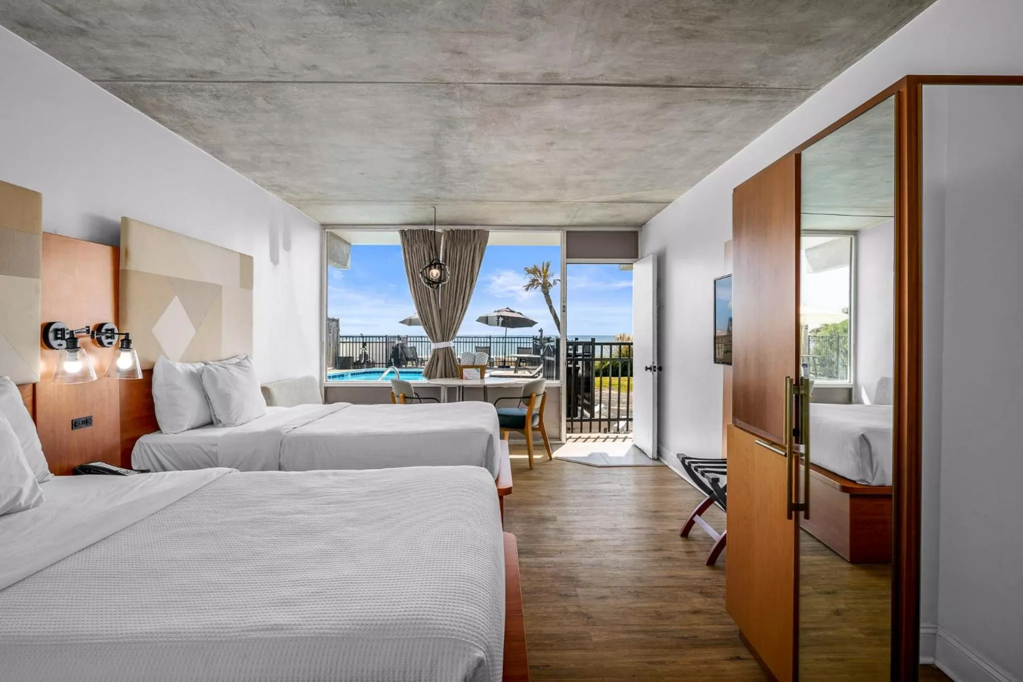 Bed in The Beverley Beach House