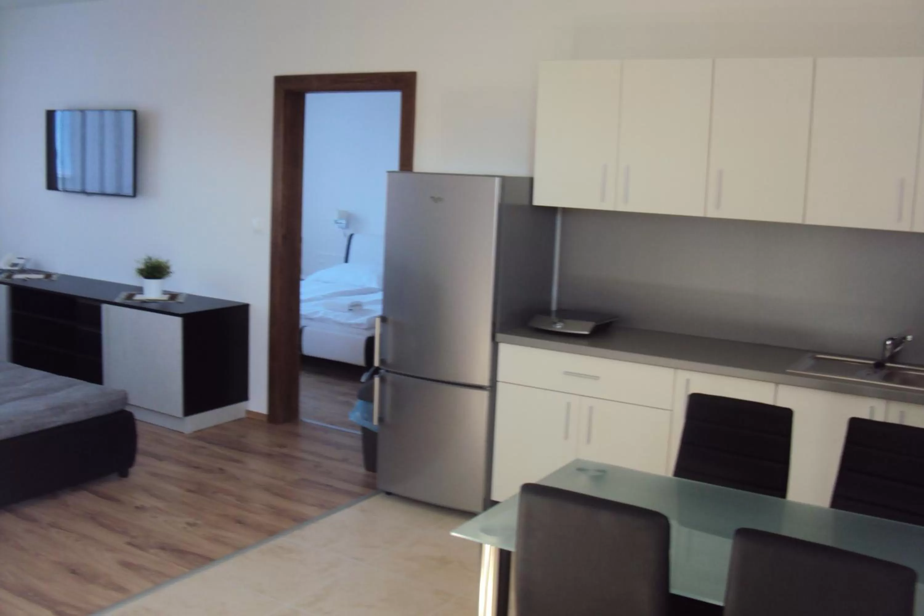 Kitchen or kitchenette in Motel Senec