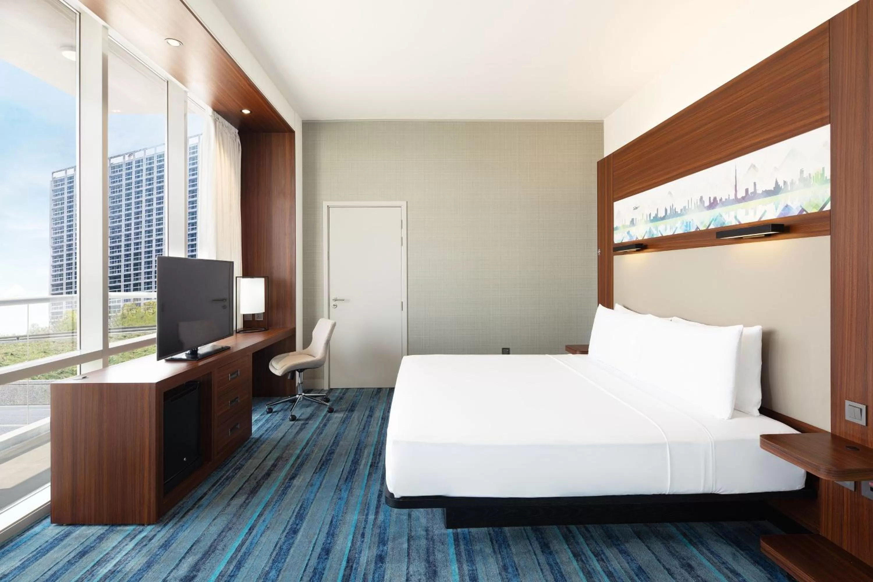 Photo of the whole room, Bed in Aloft Dubai South