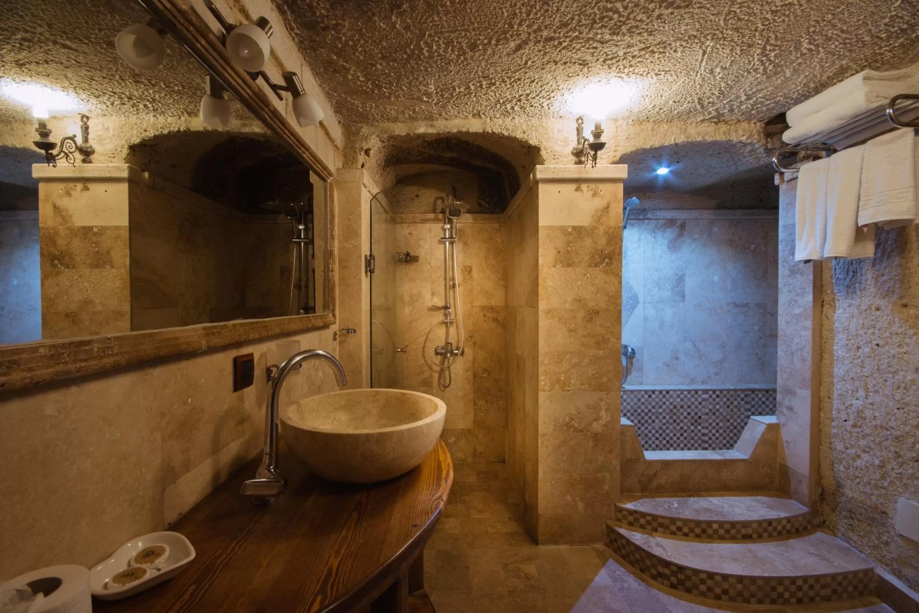 Bathroom in Adora Cave Suites -