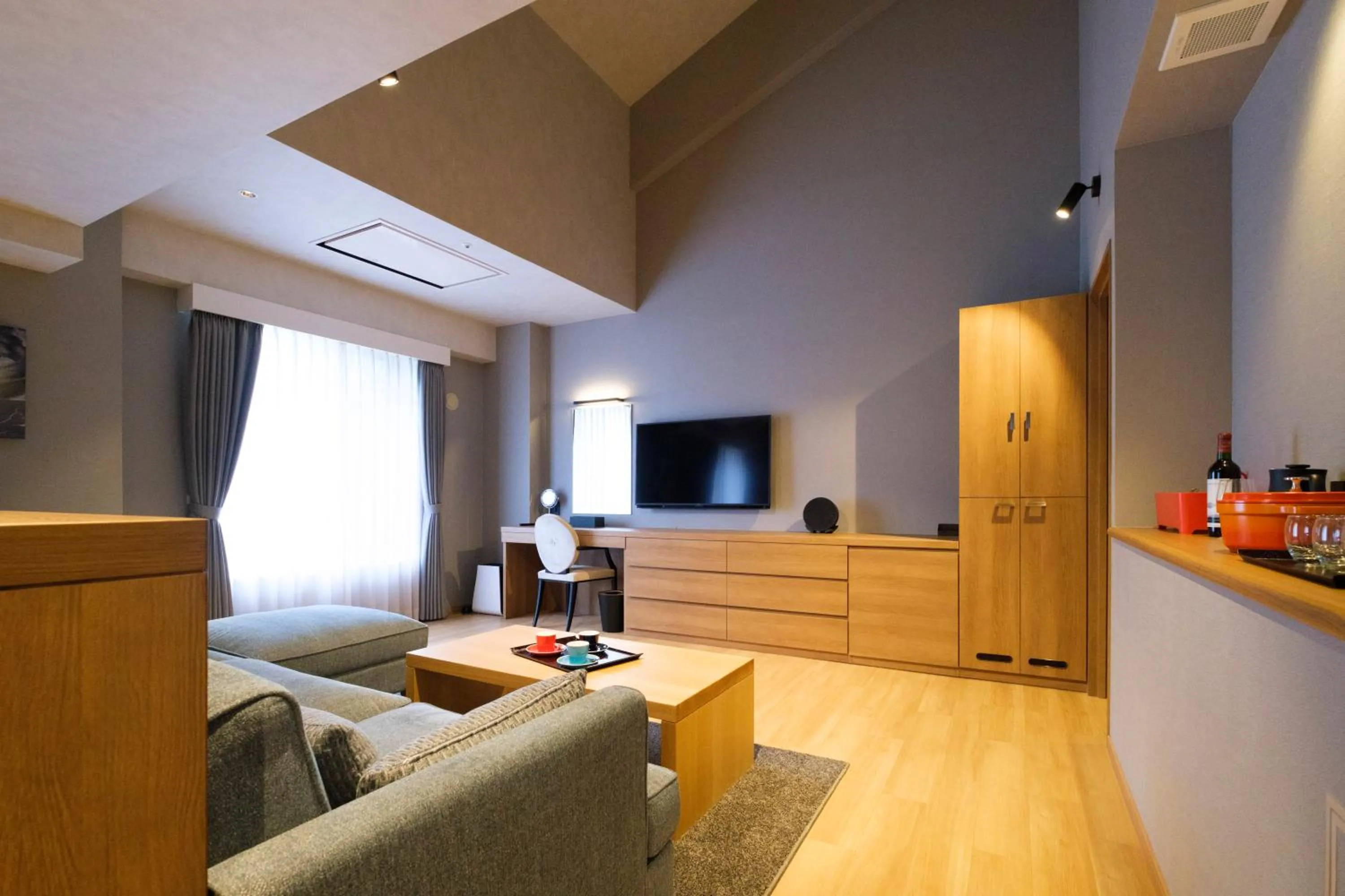 Living room in Higashikawa Asahidake Onsen Hotel Bear Monte