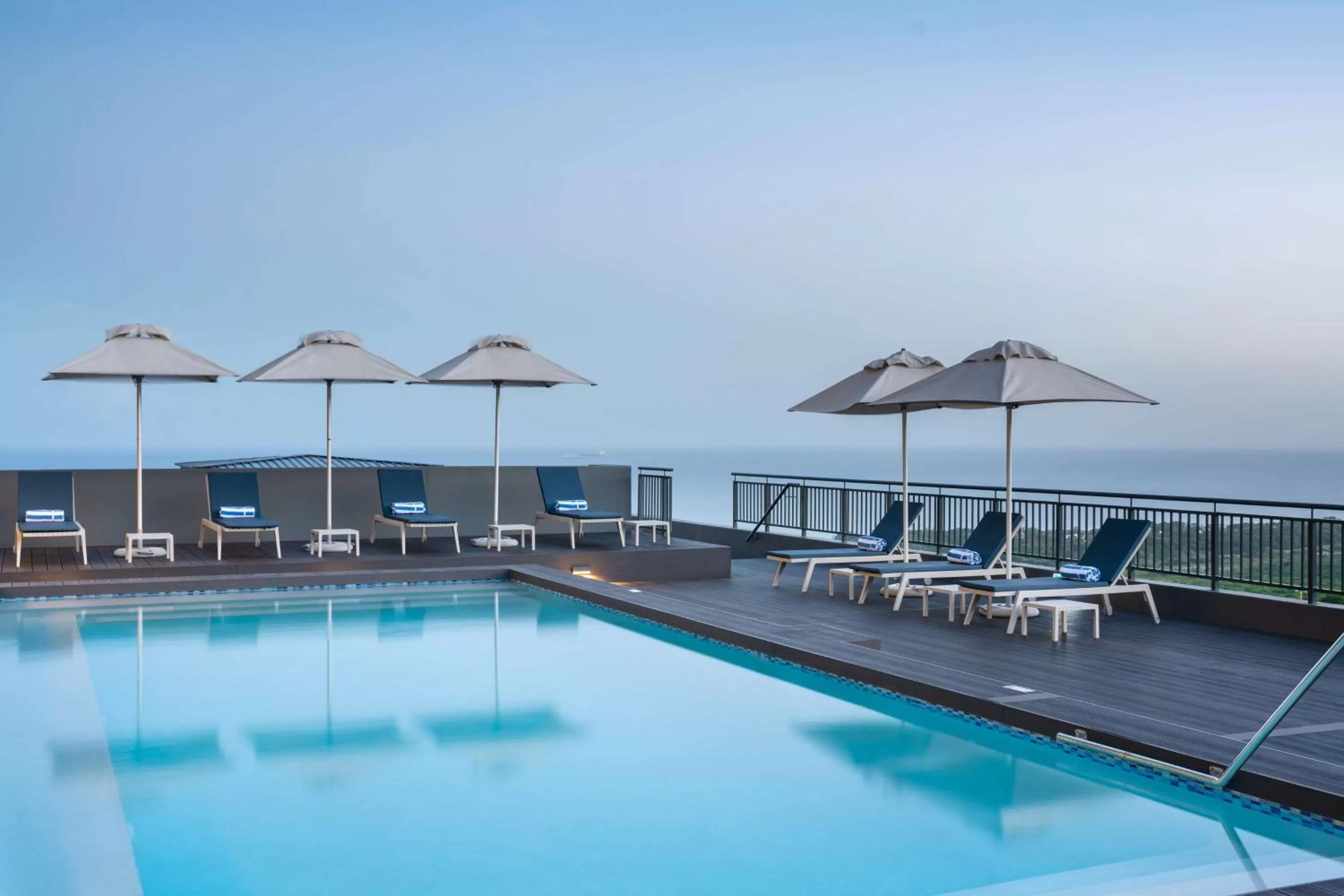 Pool view in Hilton Garden Inn Umhlanga Arch