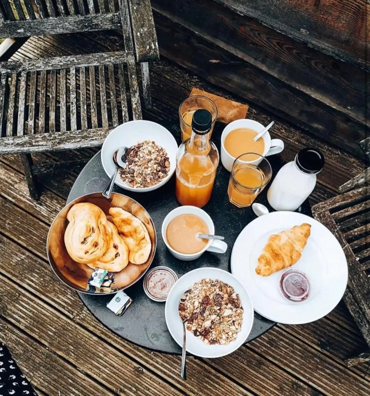 Continental breakfast in The Holford Arms Continental breakfast in The Holford Arms