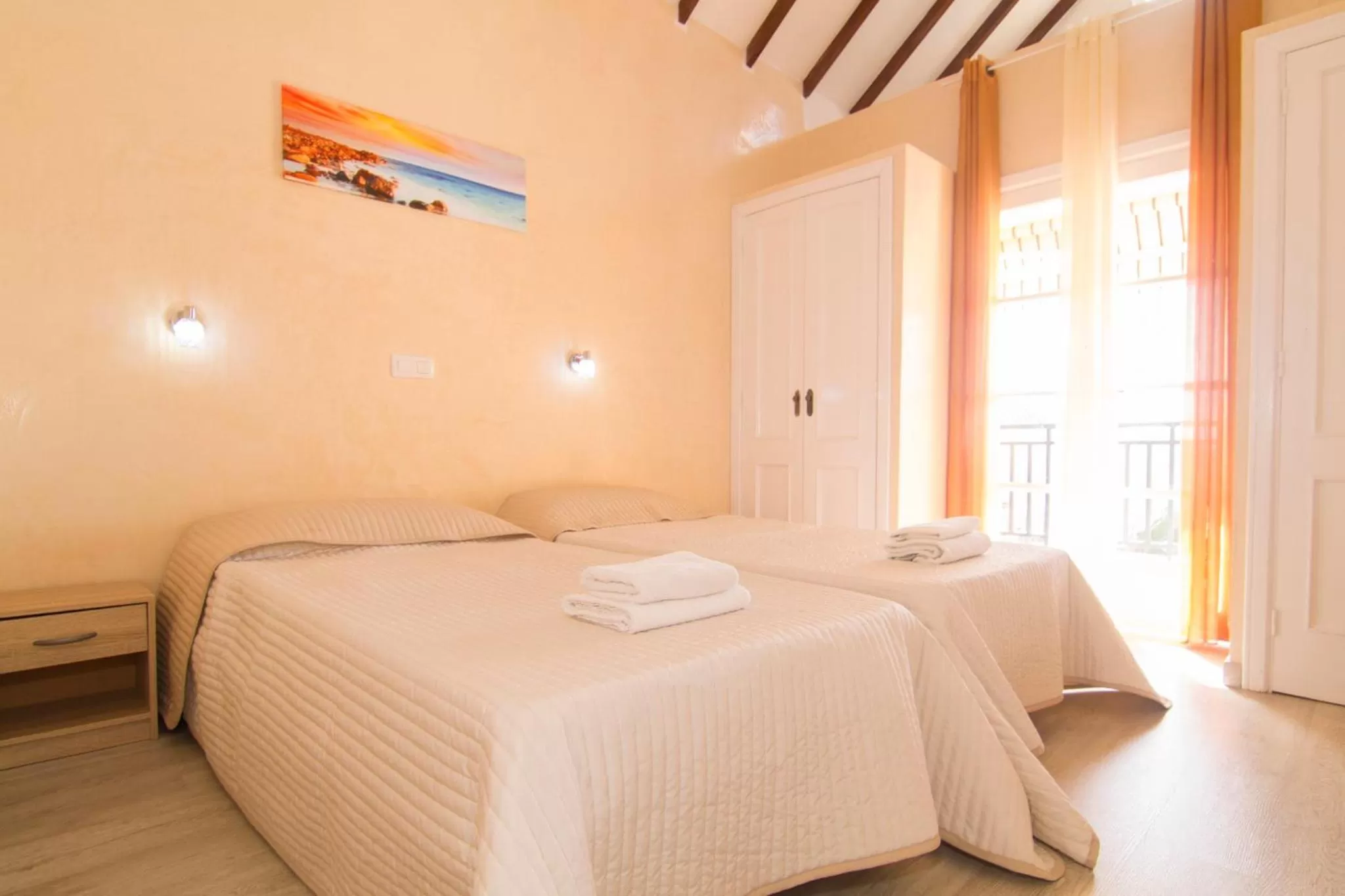 Bed in Yucca Park ApartHotel