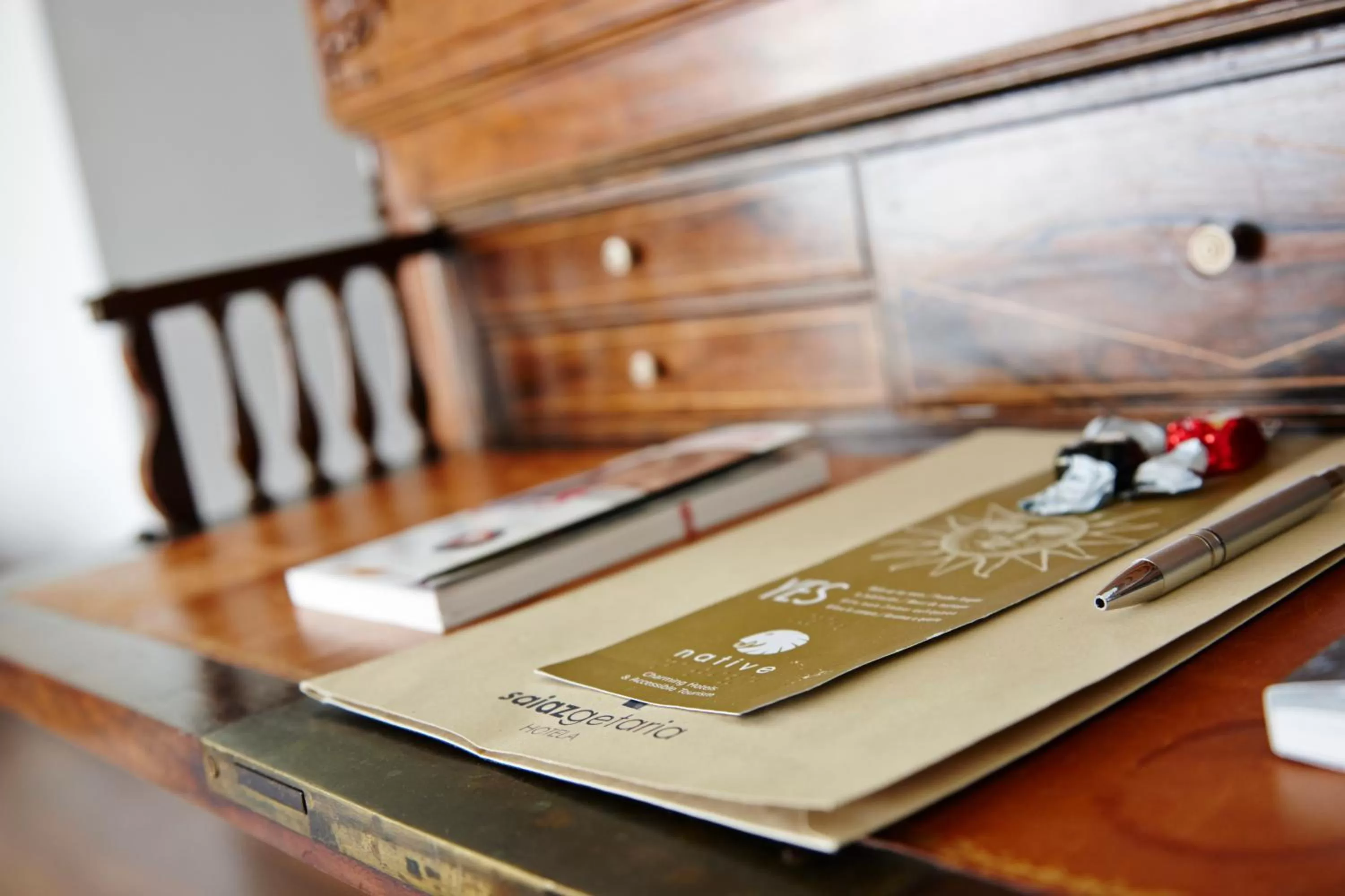 Decorative detail in Saiaz Getaria Hotela