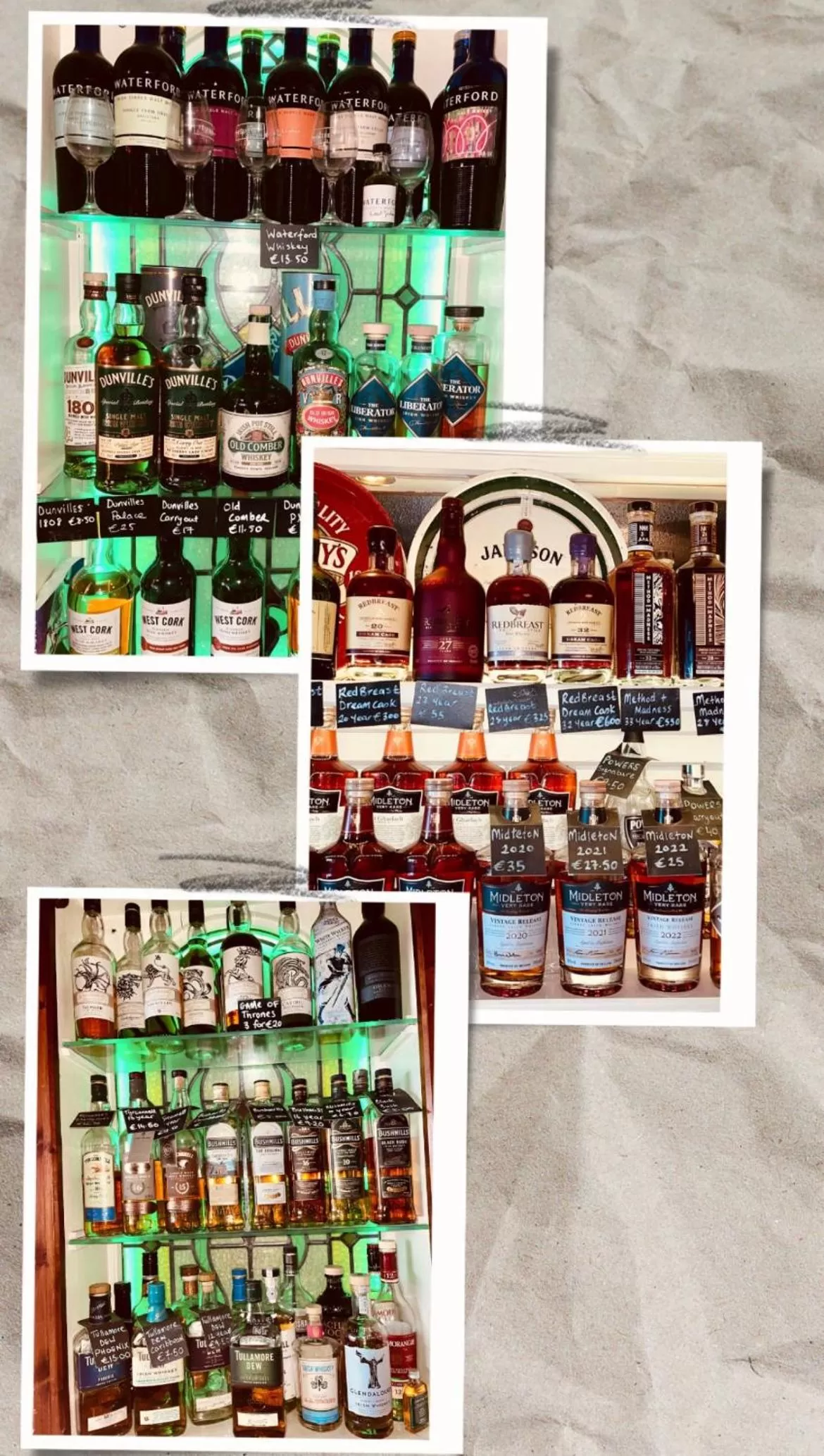 Food and drinks in Charlie Foleys