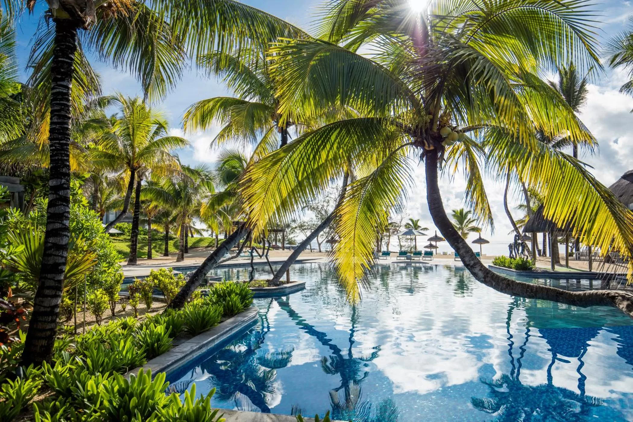 Pool view in Long Beach Mauritius