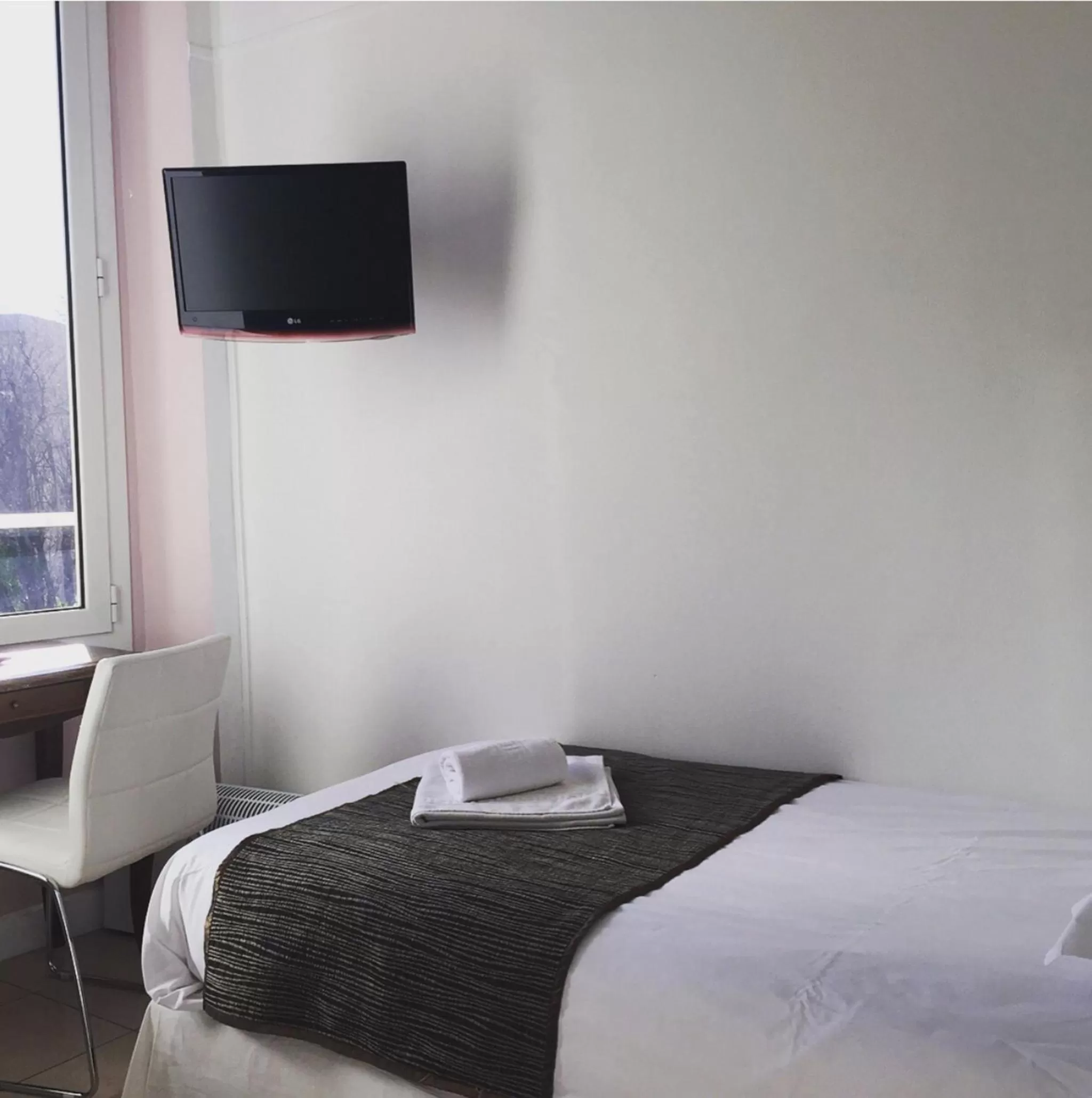 Bedroom, Bed in Hotel Danemark