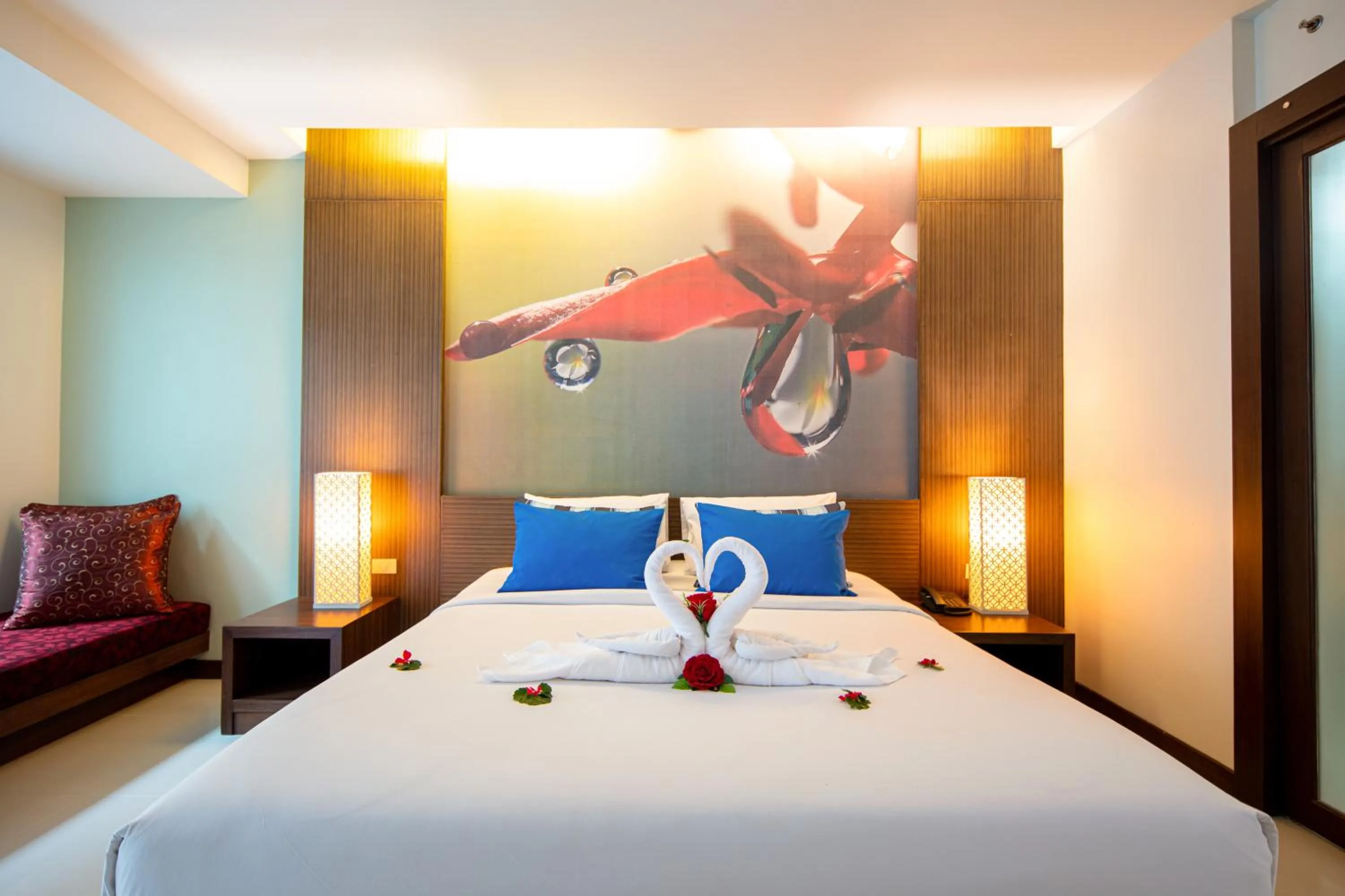 Bedroom, Bed in A2 Pool Resort - SHA Plus