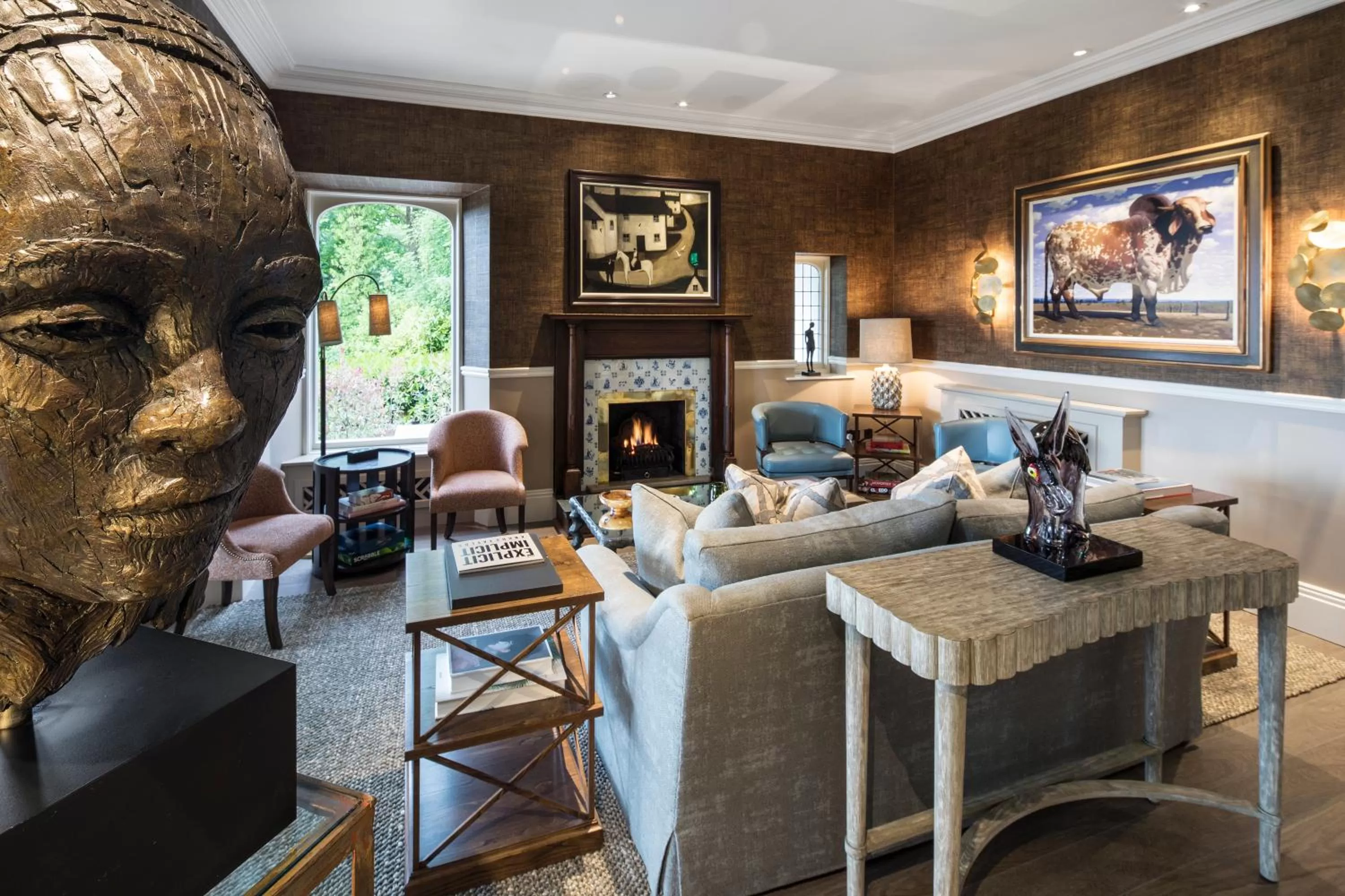 Living room in Linthwaite House Hotel