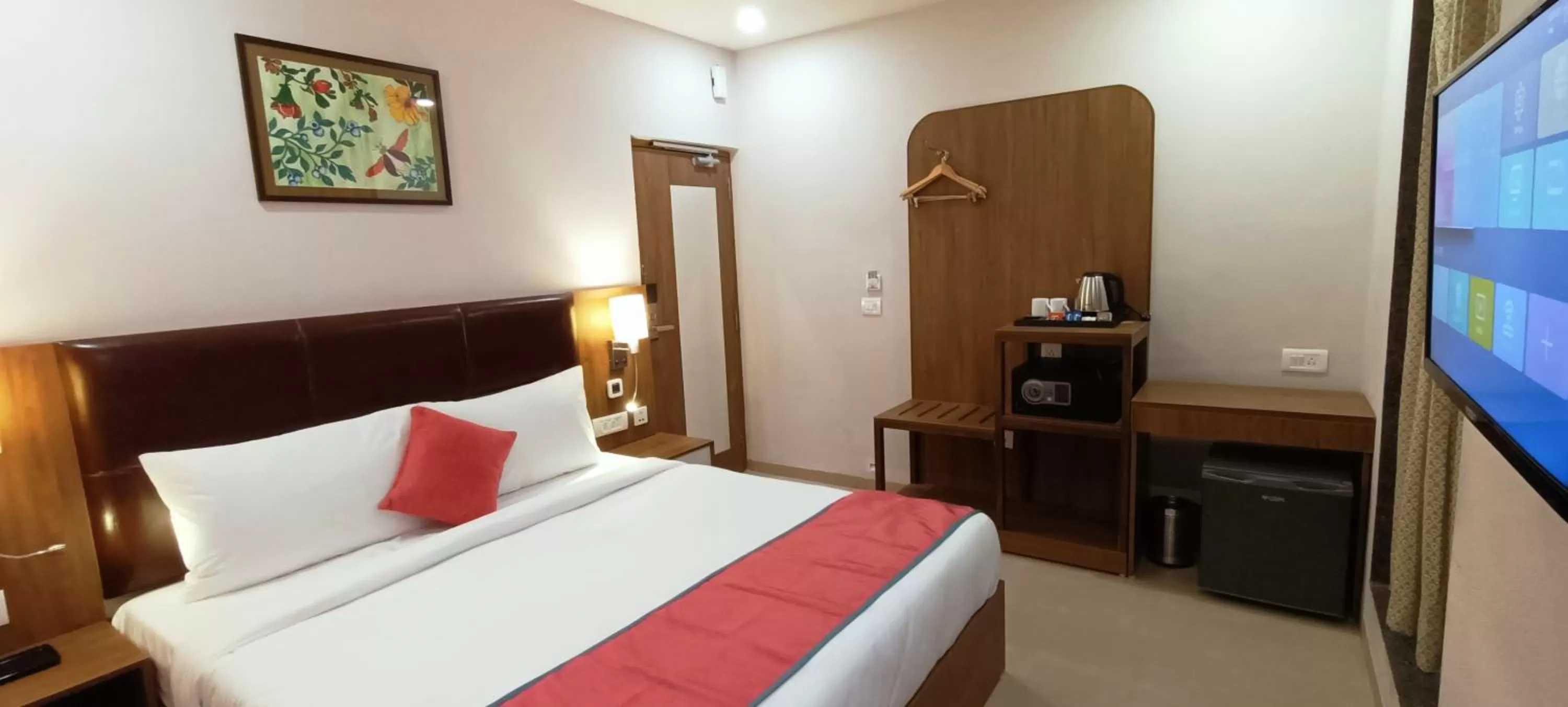 View (from property/room), Bed in The Beacon Hotel Vadodara