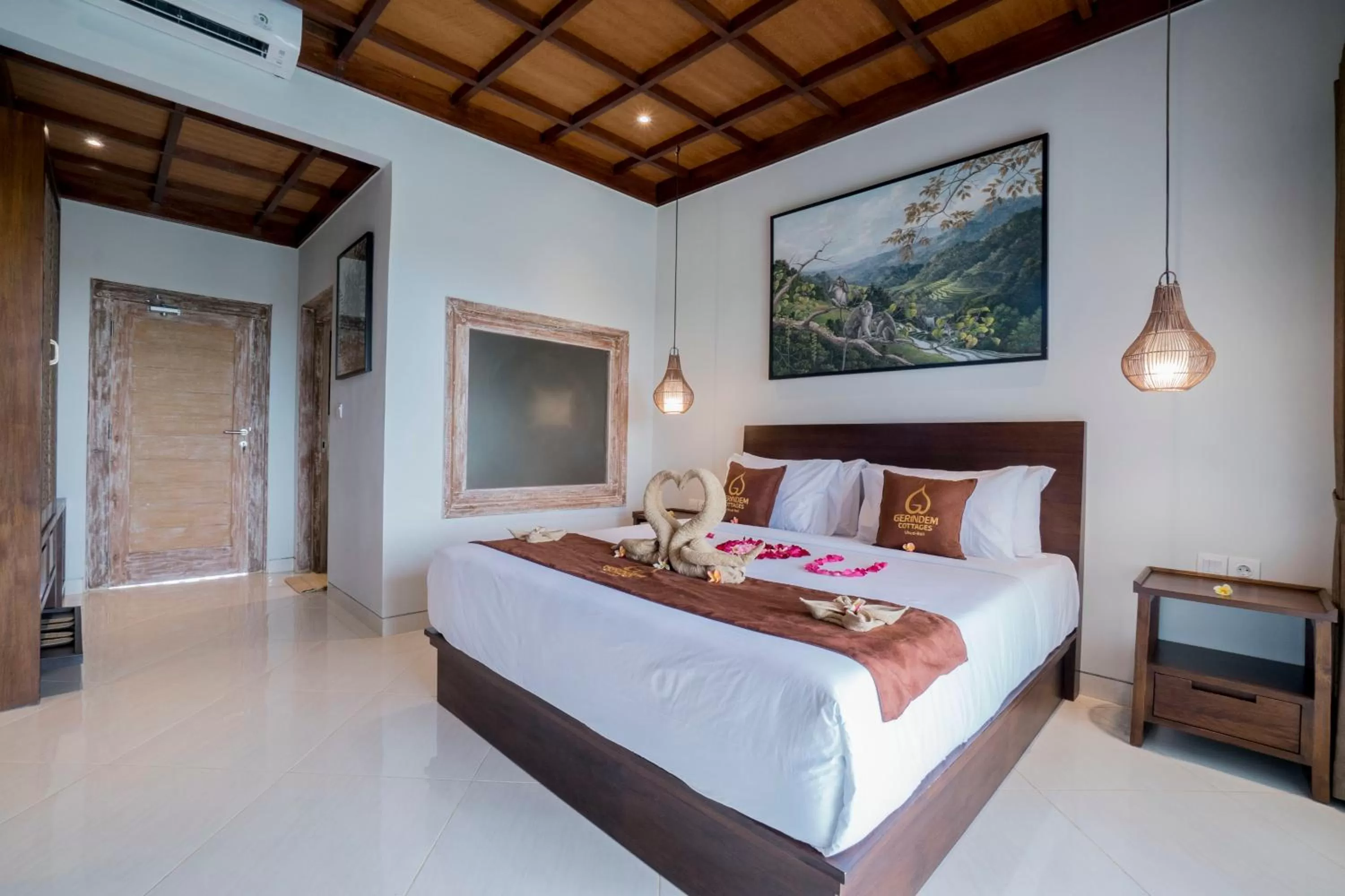 Bed in Gerindem Cottages