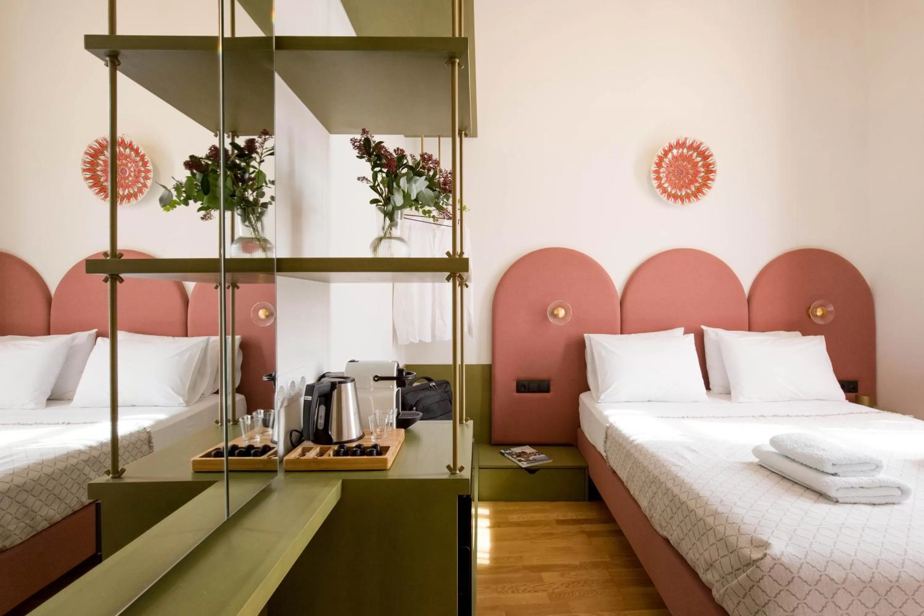 Bed in Neratze Hammam Suites