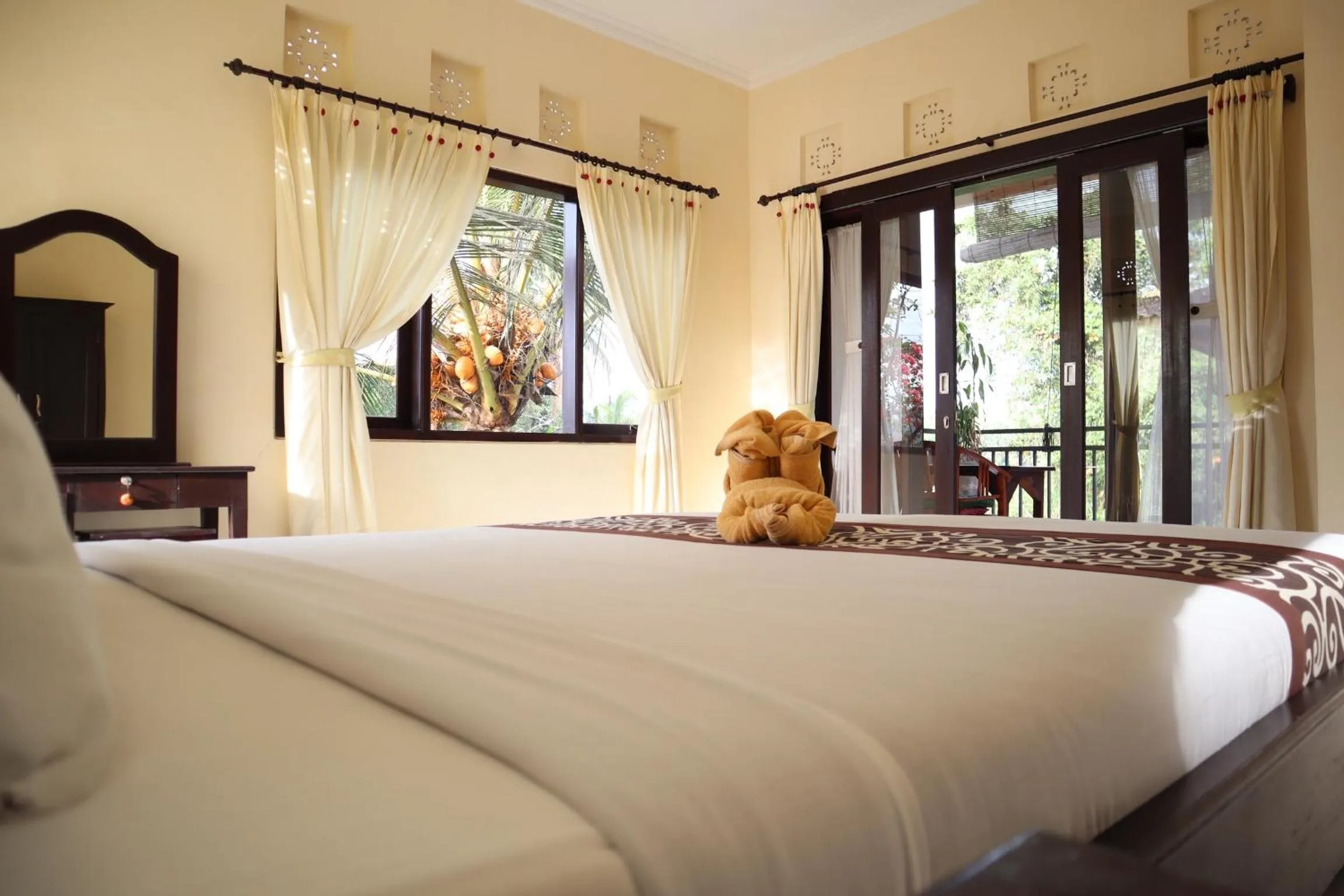 Bed in Wijaya Guest House Ubud