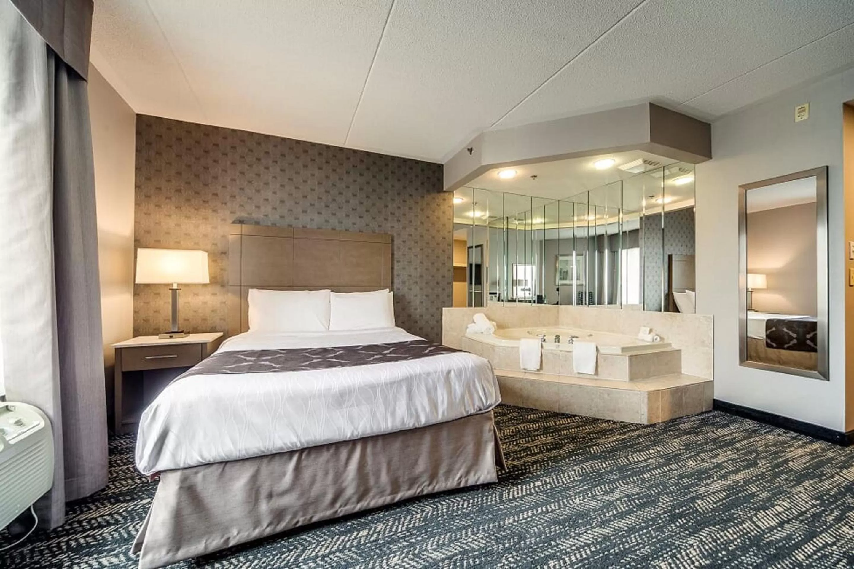 Decorative detail, Bed in Monte Carlo Inn Brampton