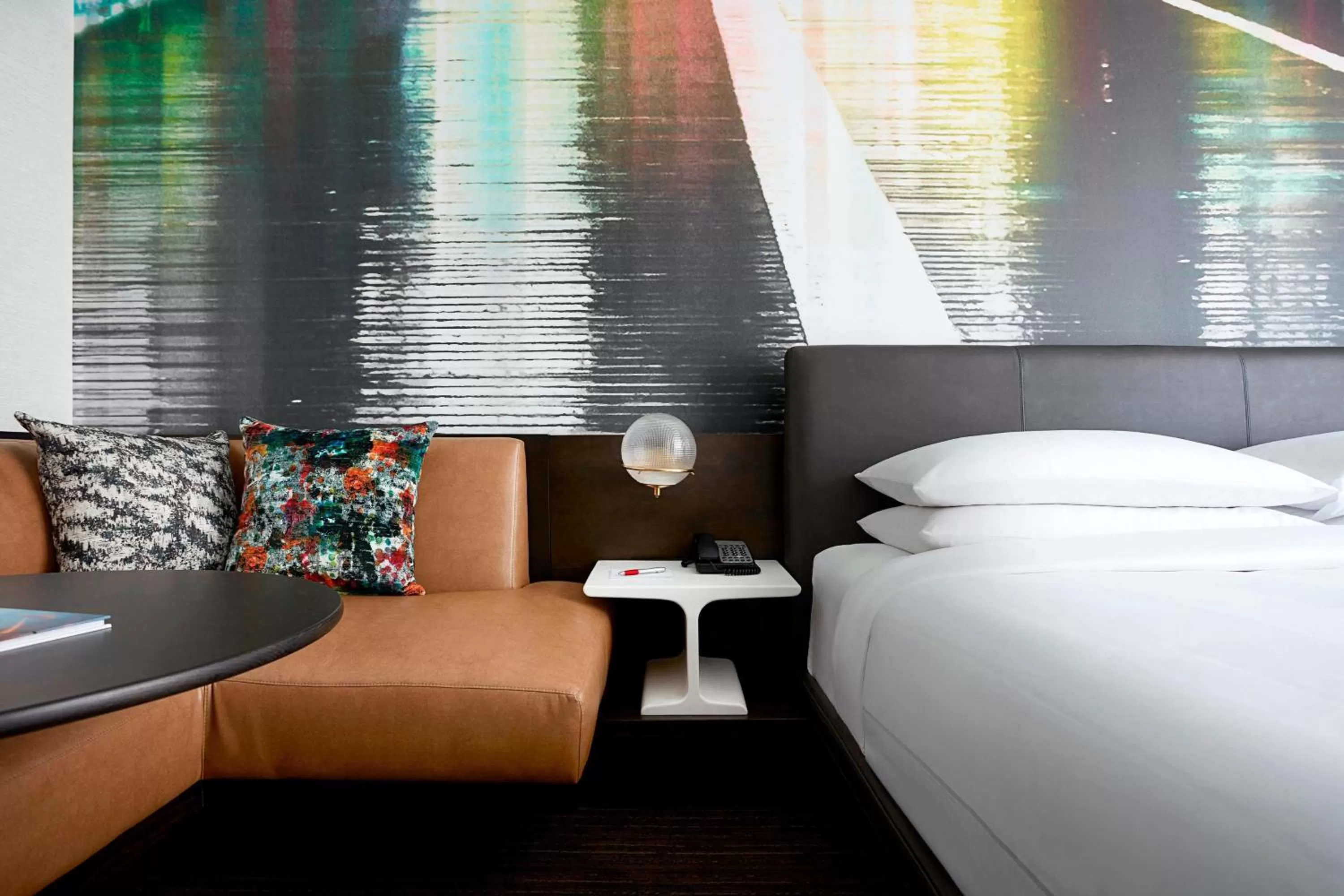 Photo of the whole room, Bed in New York Marriott at the Brooklyn Bridge