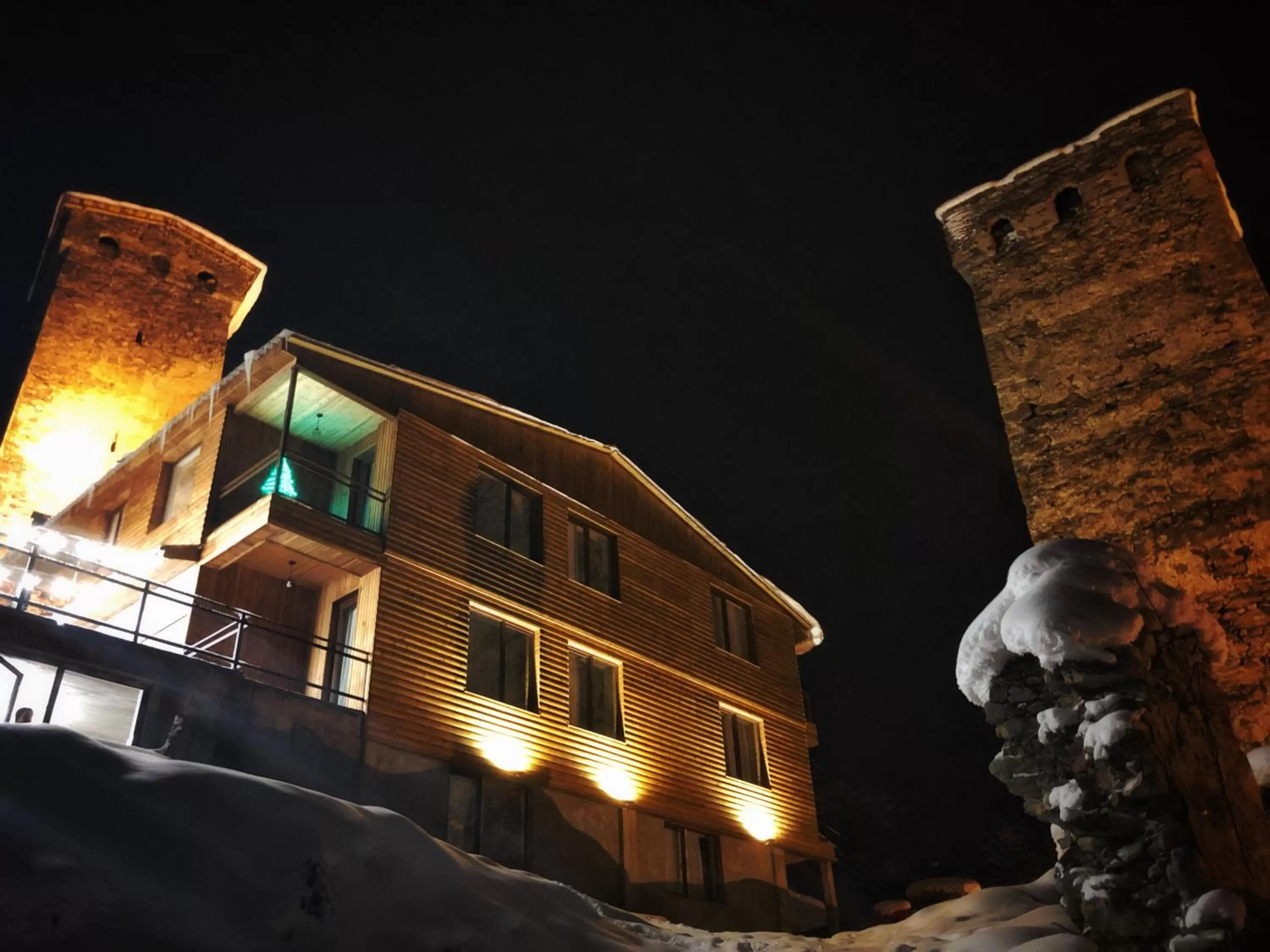 Facade/entrance in Hotel Old House Mestia