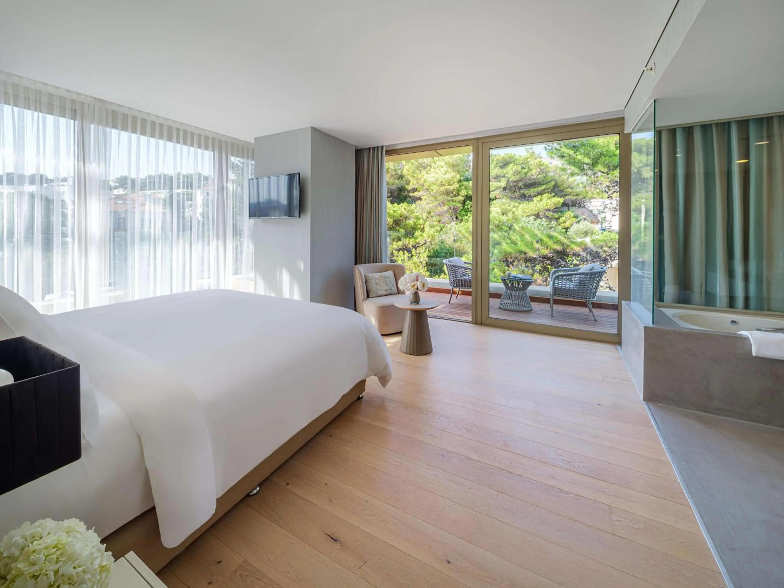 Bedroom, View in Rixos Libertas Dubrovnik