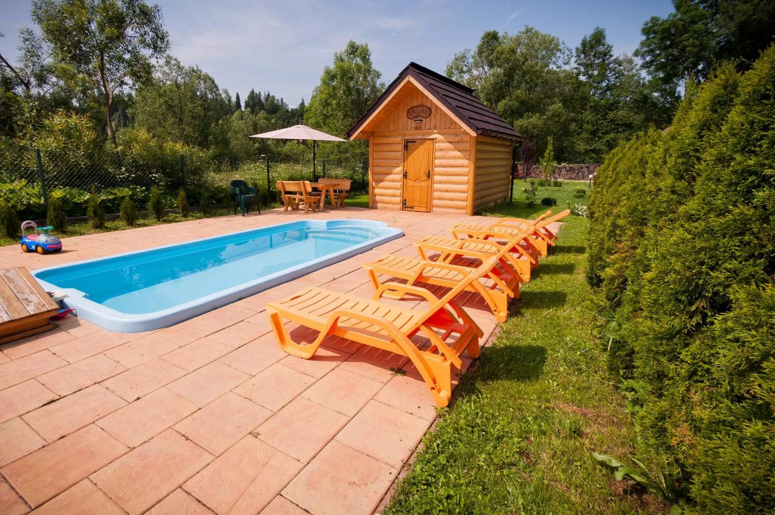 Swimming pool in Wynajem Pokoi ,,Góry Tatry Wypoczynek "Paweł Kuczyński