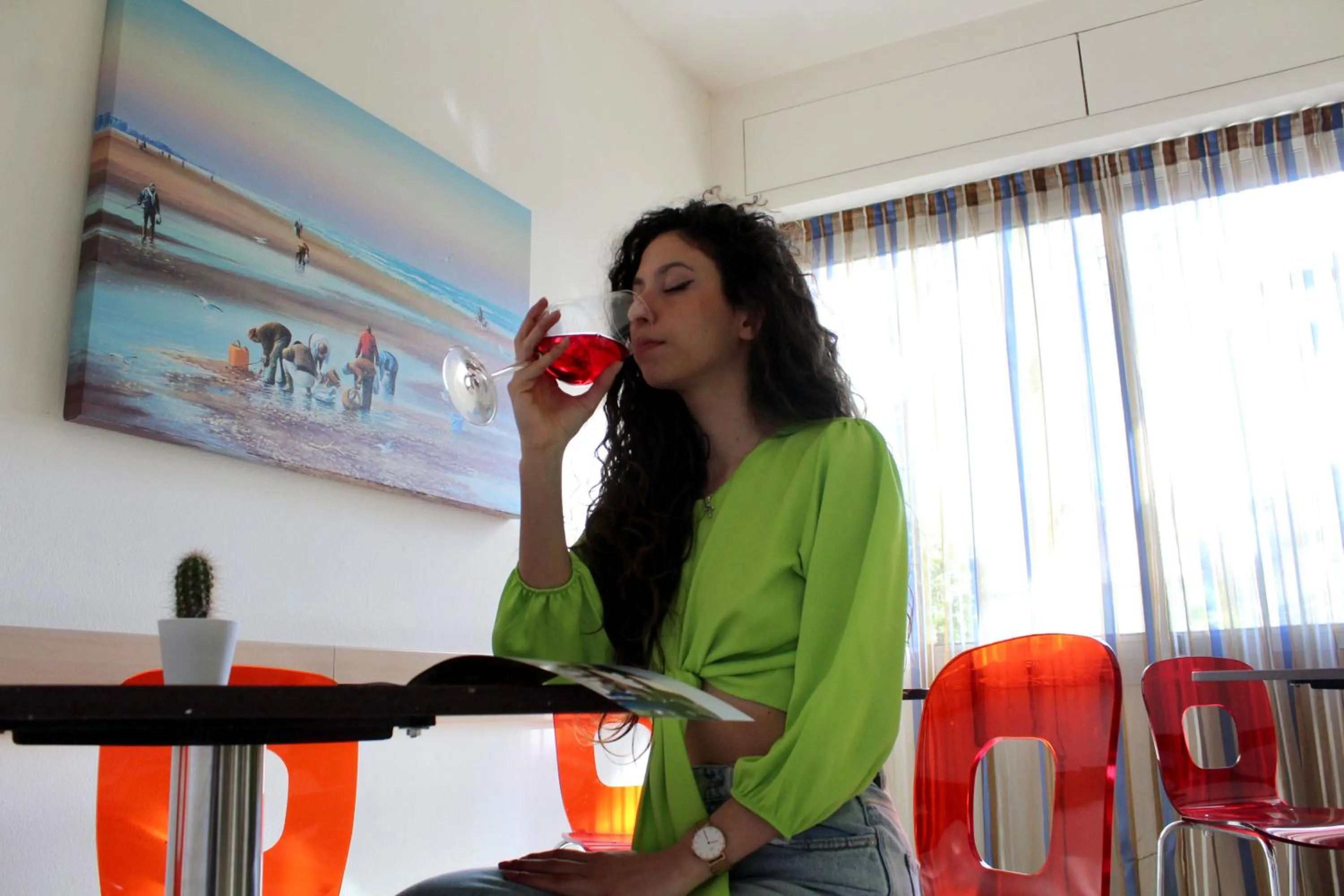 Communal lounge/ TV room in Hotel Adigrat