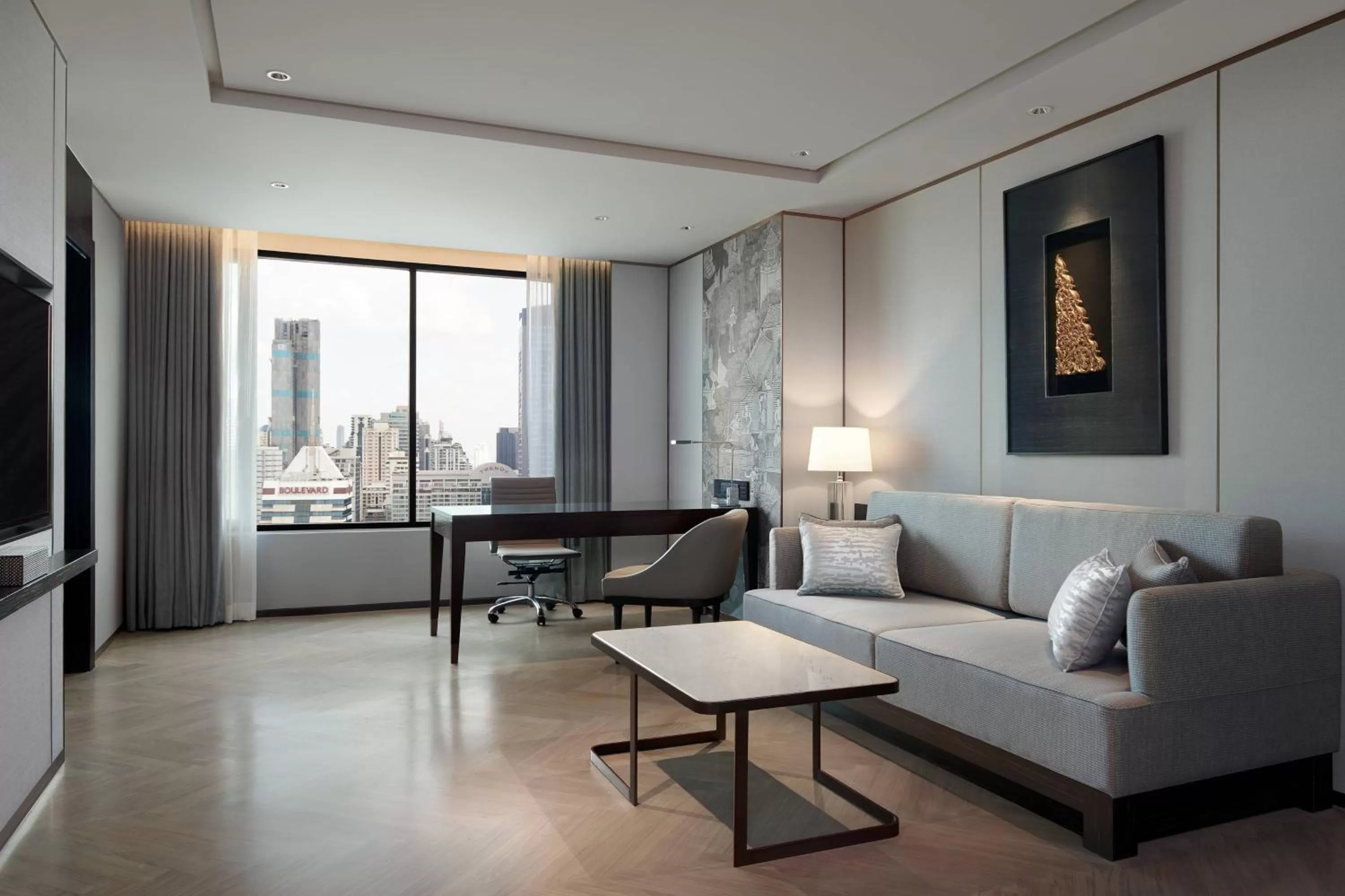 Living room in JW Marriott Hotel Bangkok