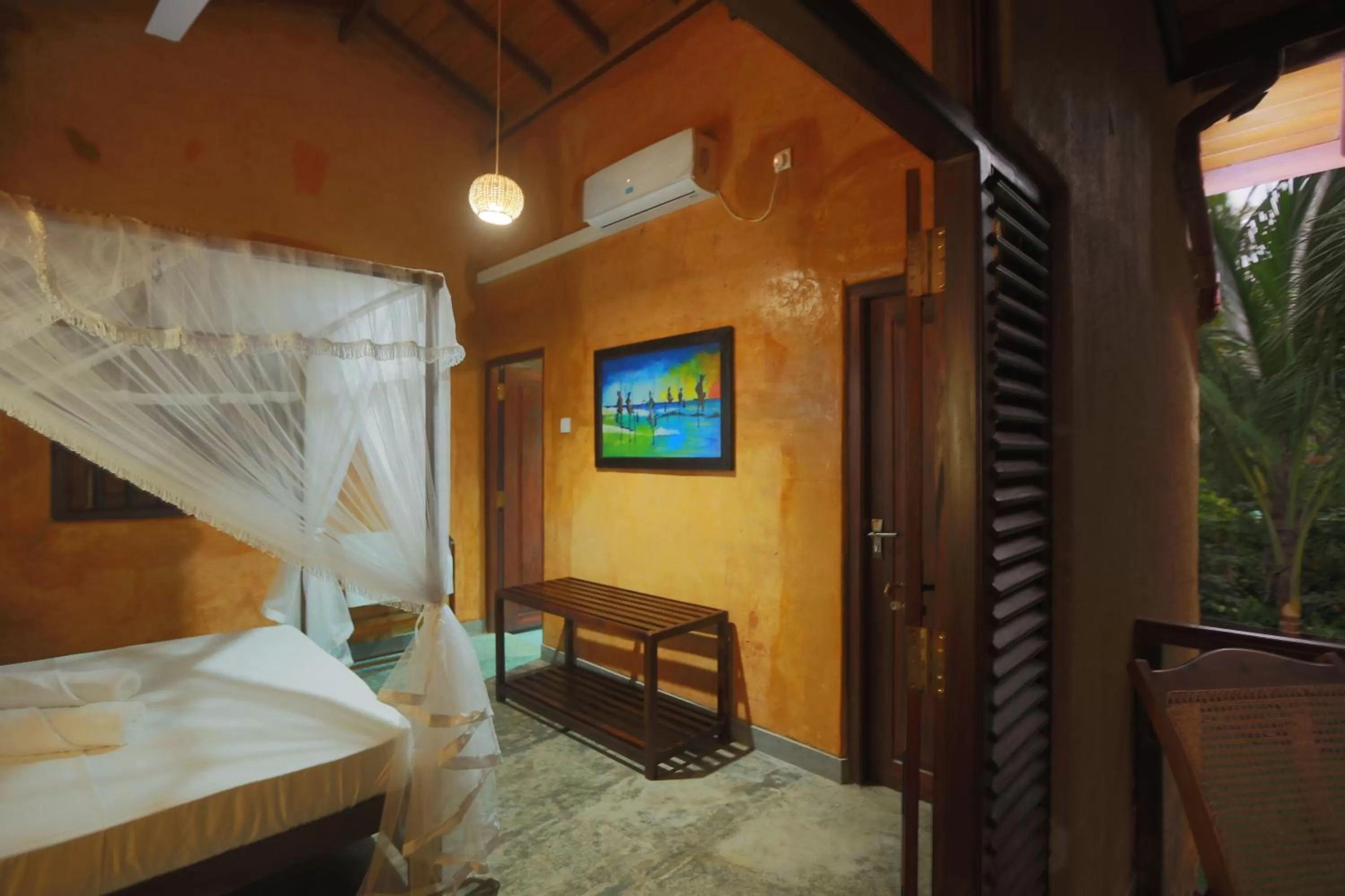 Bedroom, Bed in Limecabanas-srilanka