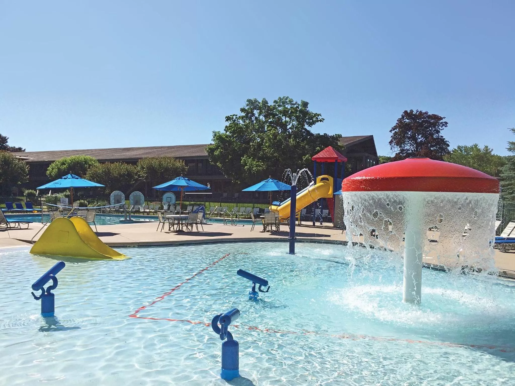Pool view in The Abbey Resort