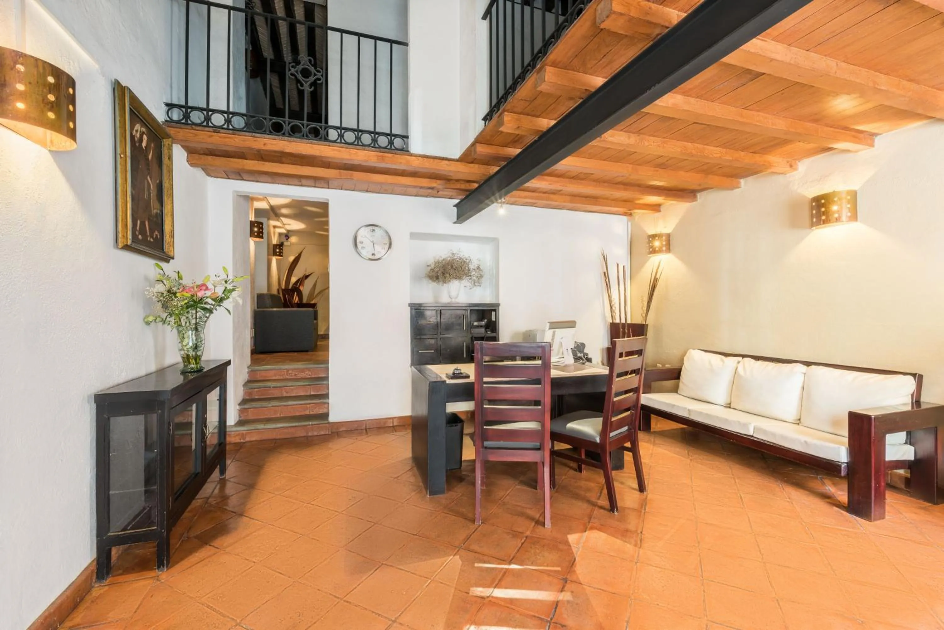 Lobby or reception in Hotel Casa Virreyes