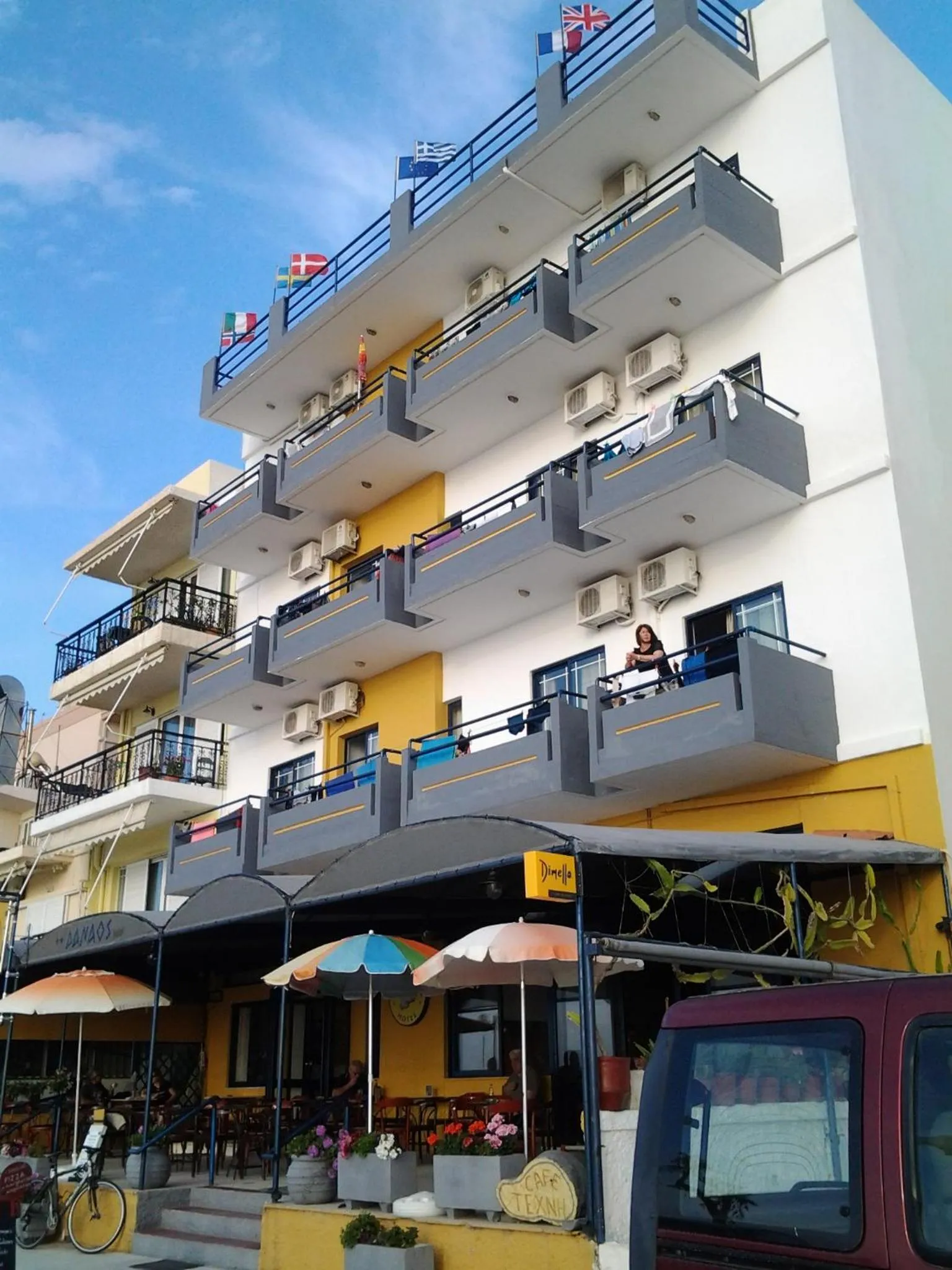 Facade/entrance in Danaos Hotel