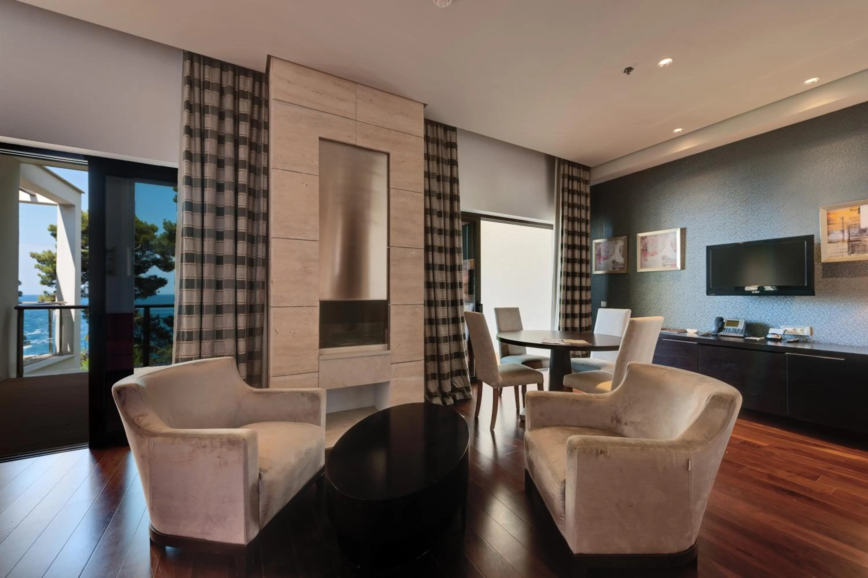 Living room in Monte Mulini Adults Exclusive Hotel by Maistra Collection