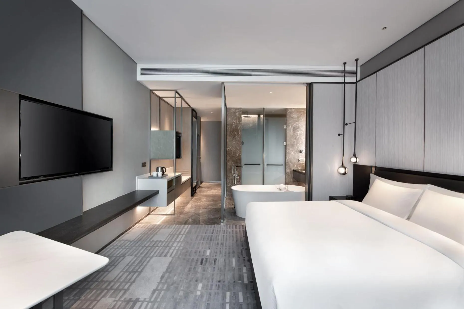 Photo of the whole room, Bed in Crowne Plaza Hangzhou Science City by IHG