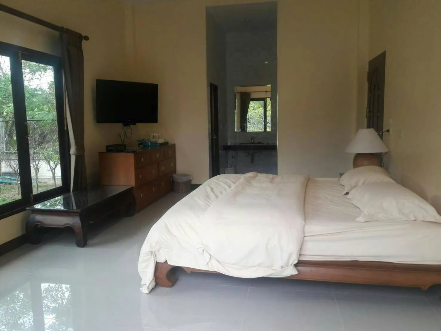 Bed in Thararin Villa