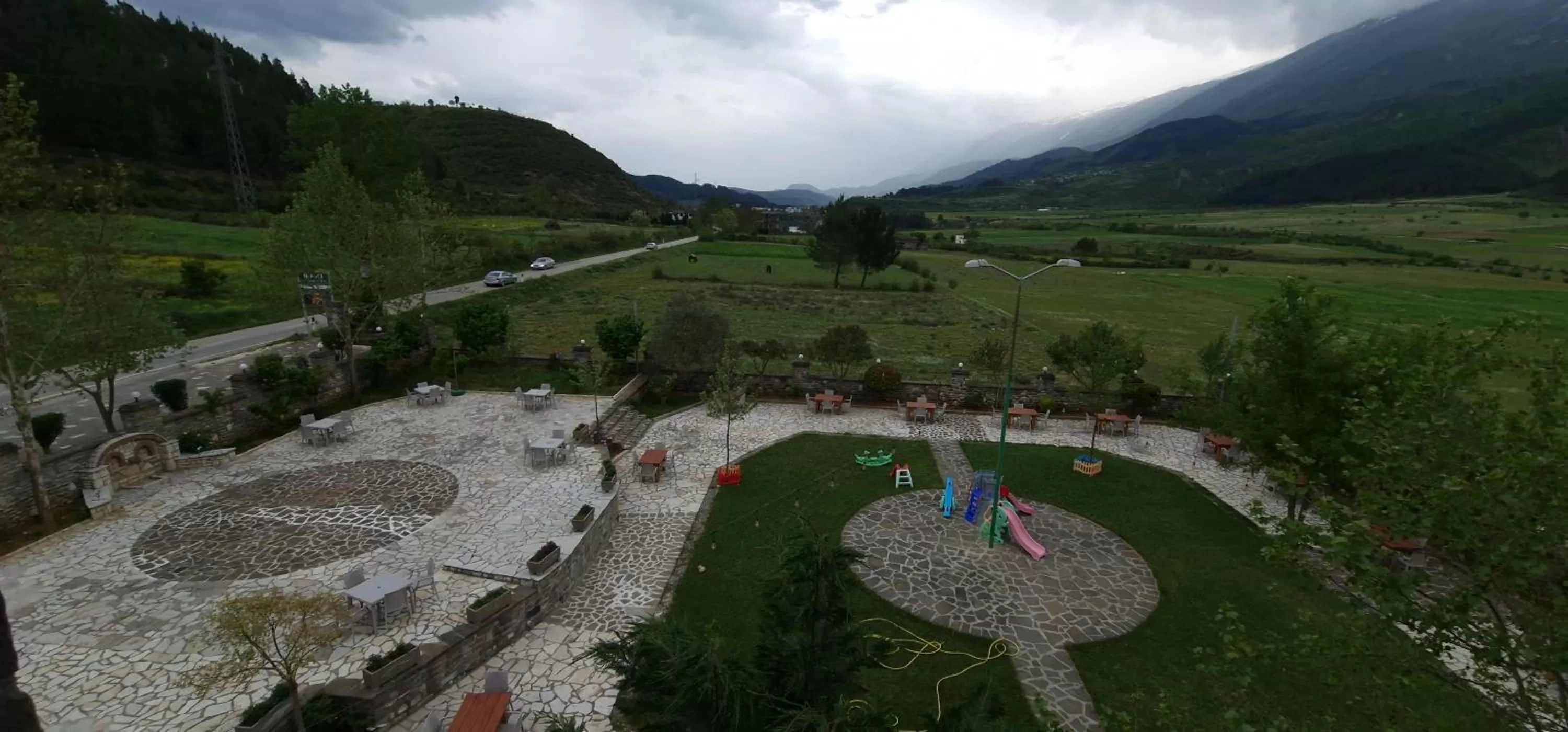 Facade/entrance, Bird's-eye View in Hotel Baci